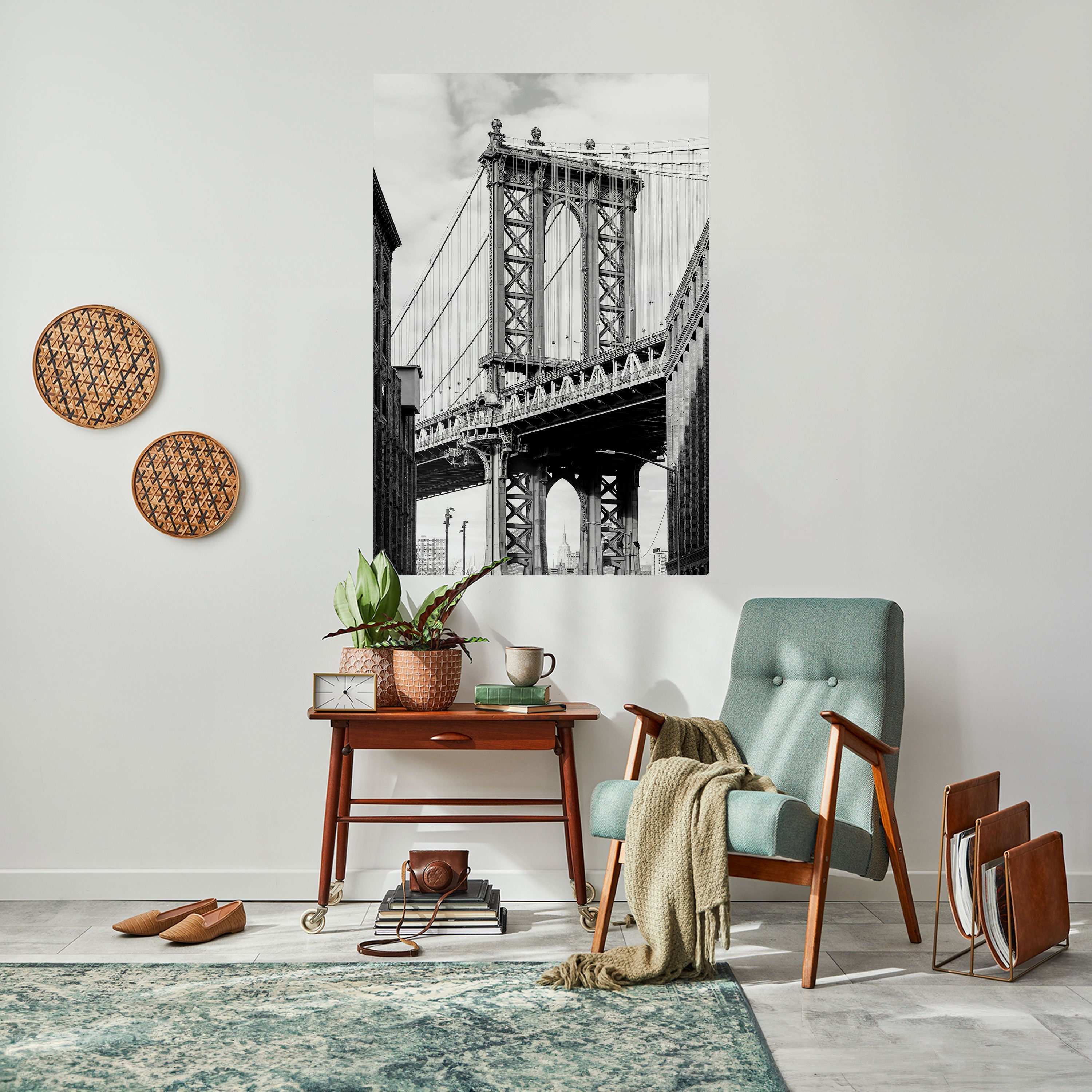 Affiche verticale autocollante « PONT DU TEMPS »