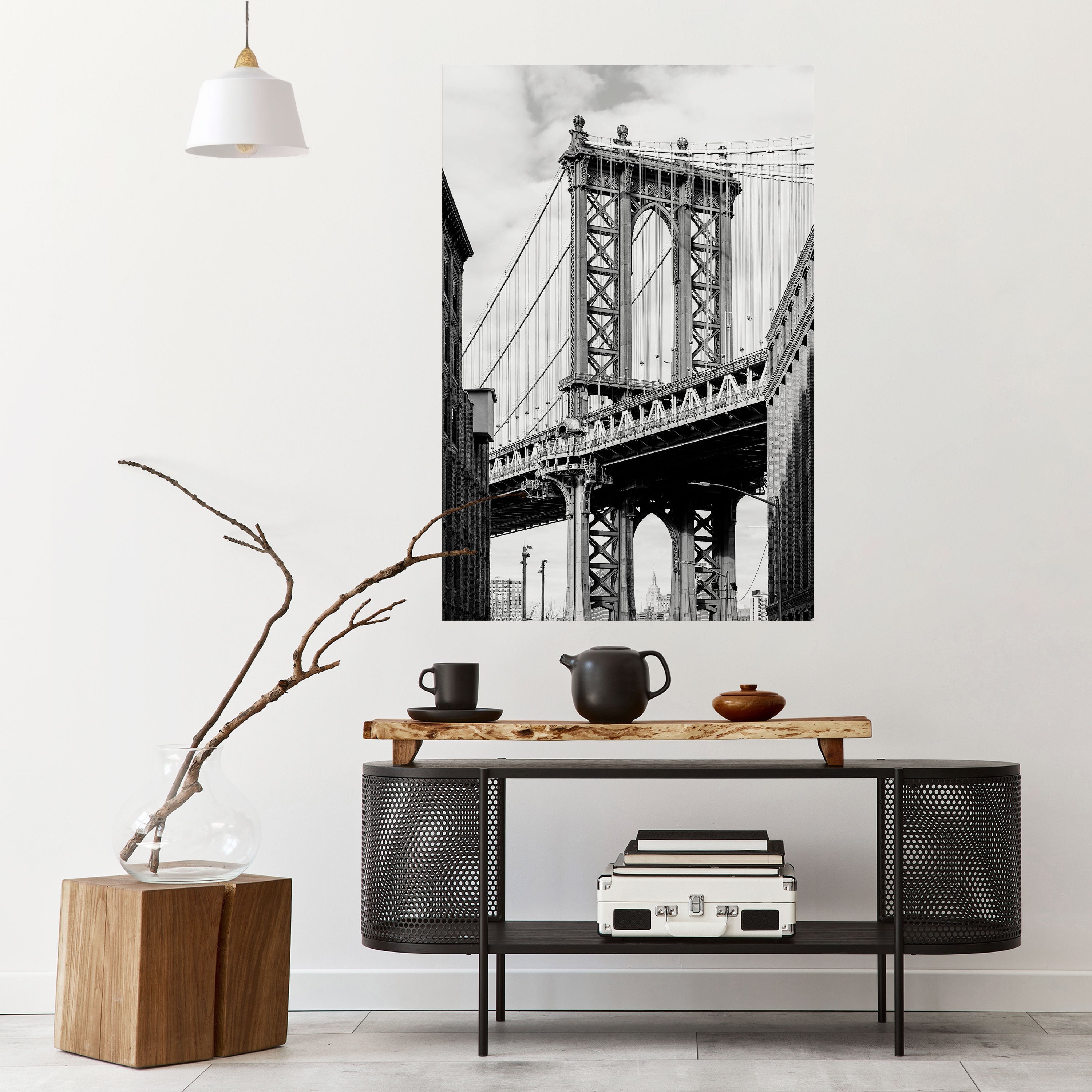 Affiche verticale autocollante « PONT DU TEMPS »