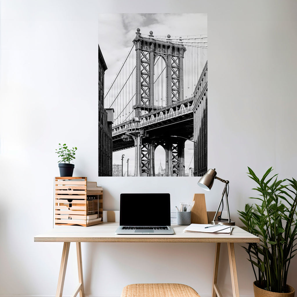 Affiche verticale autocollante « PONT DU TEMPS »