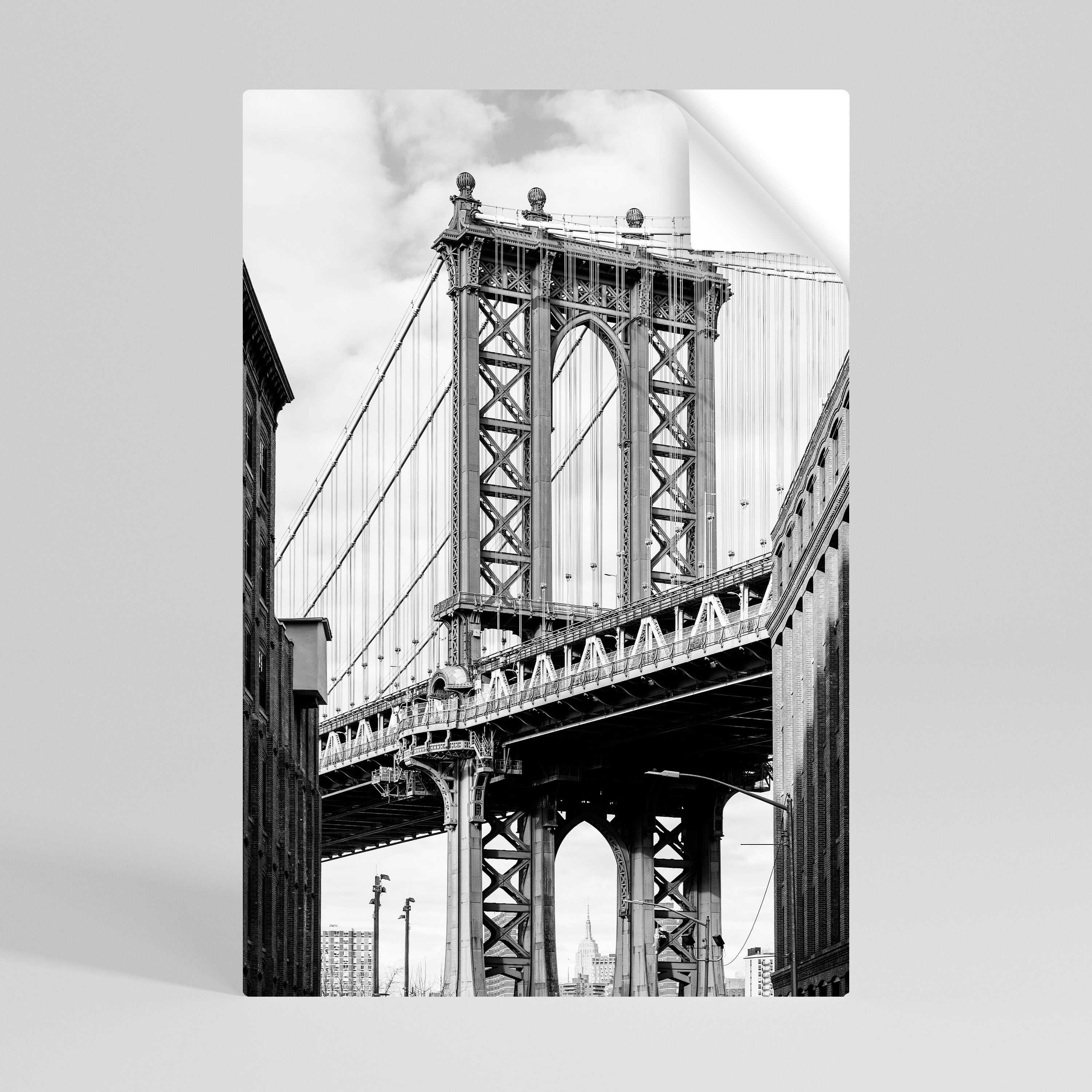 Affiche verticale autocollante « PONT DU TEMPS »