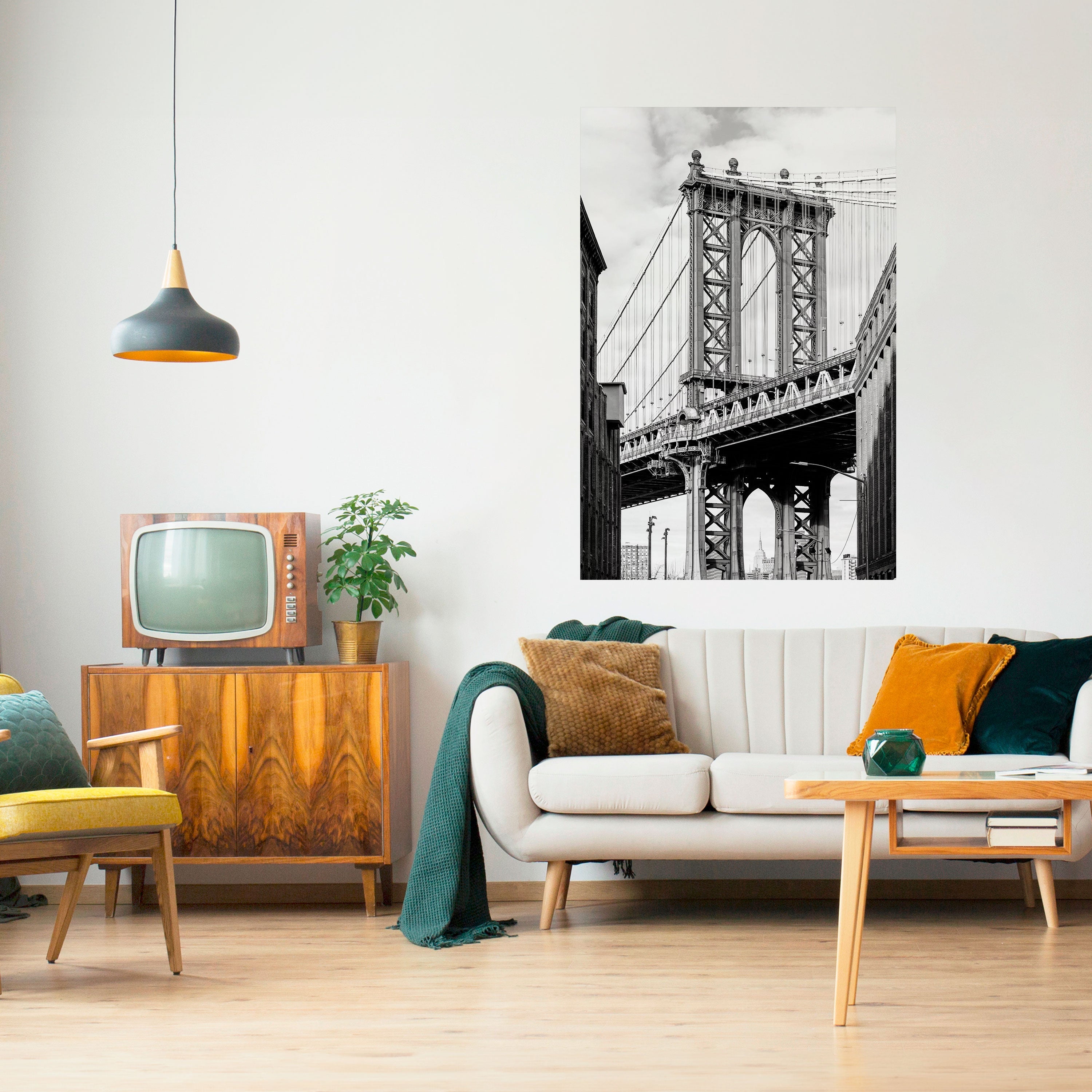 Affiche verticale autocollante « PONT DU TEMPS »