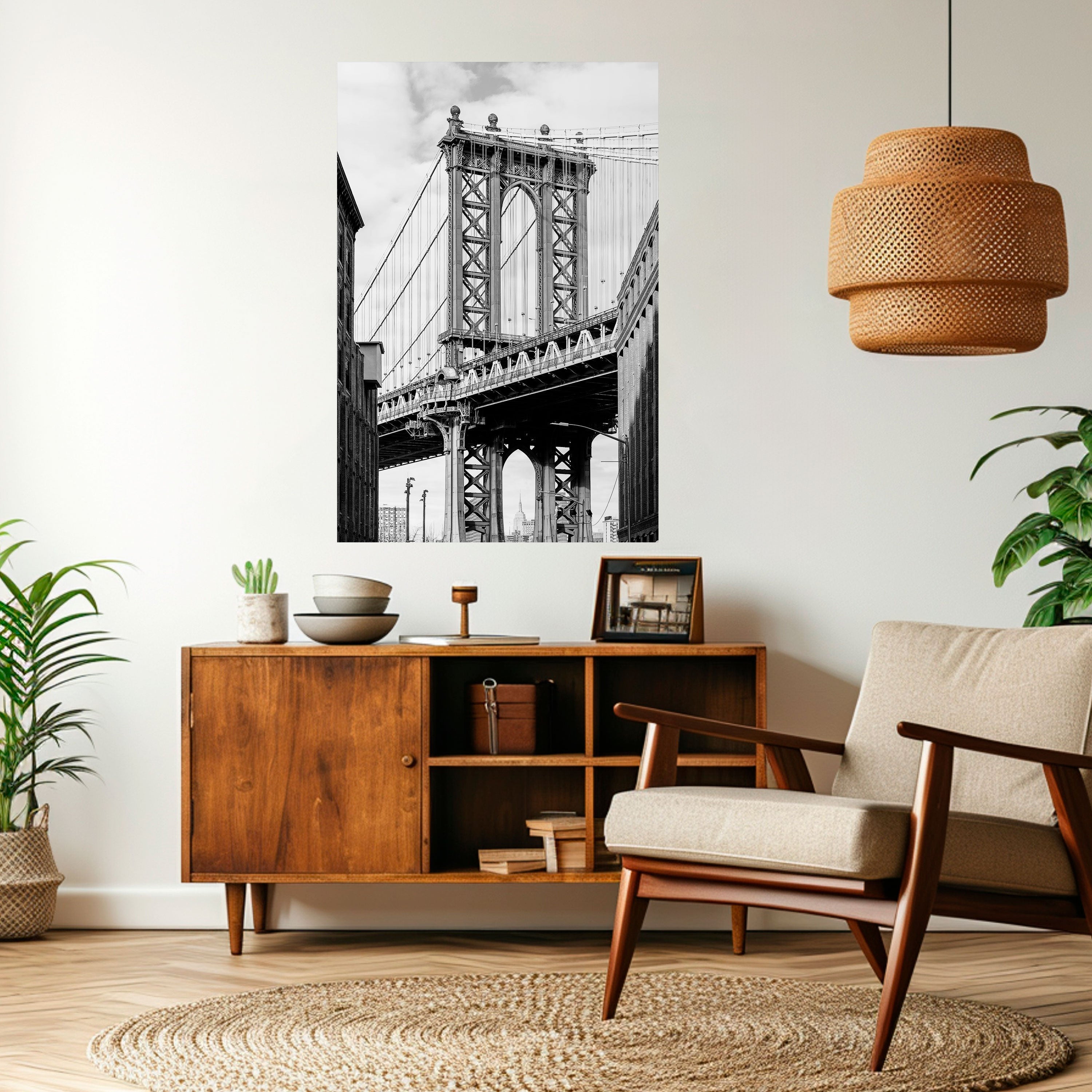 Affiche verticale autocollante « PONT DU TEMPS »