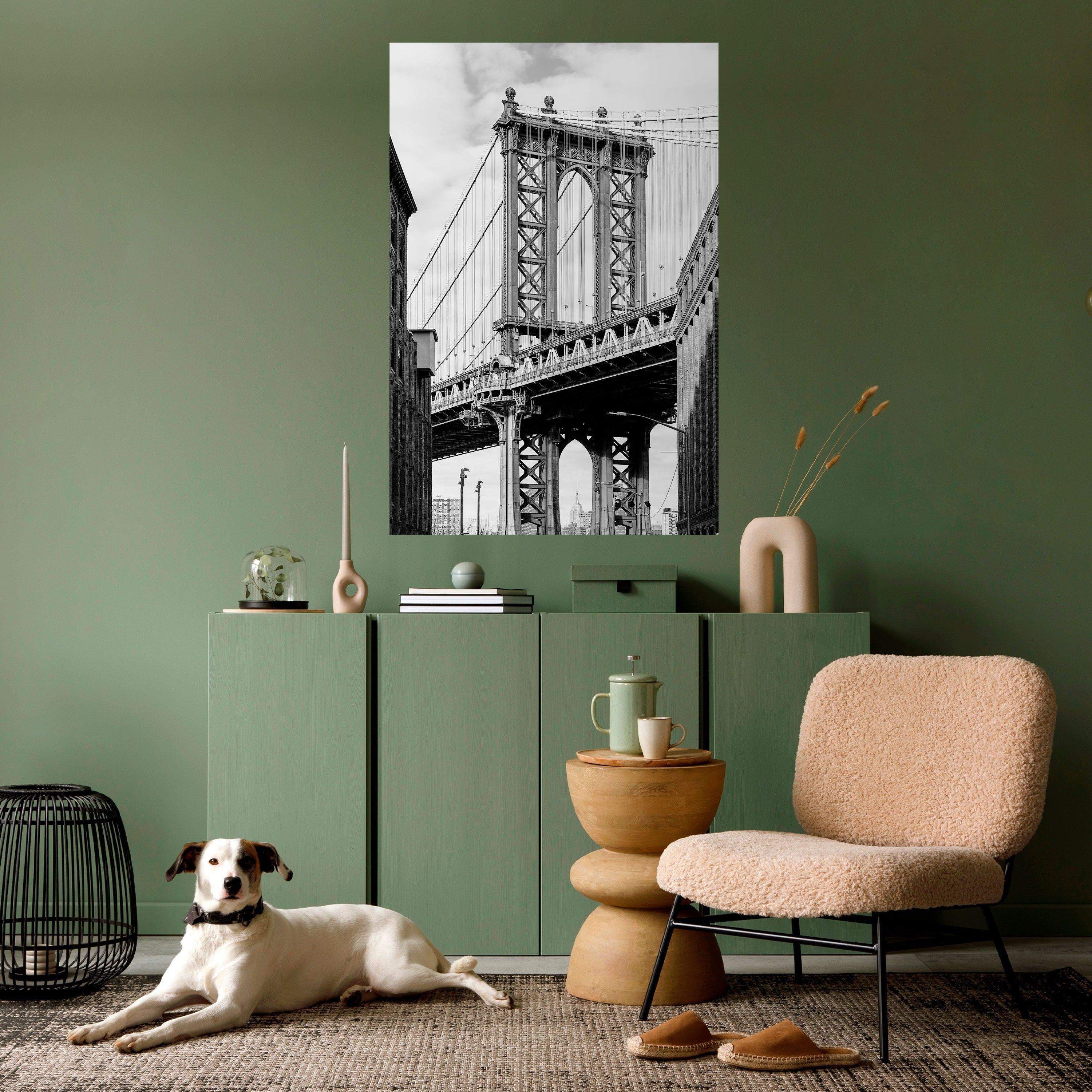 Affiche verticale autocollante « PONT DU TEMPS »