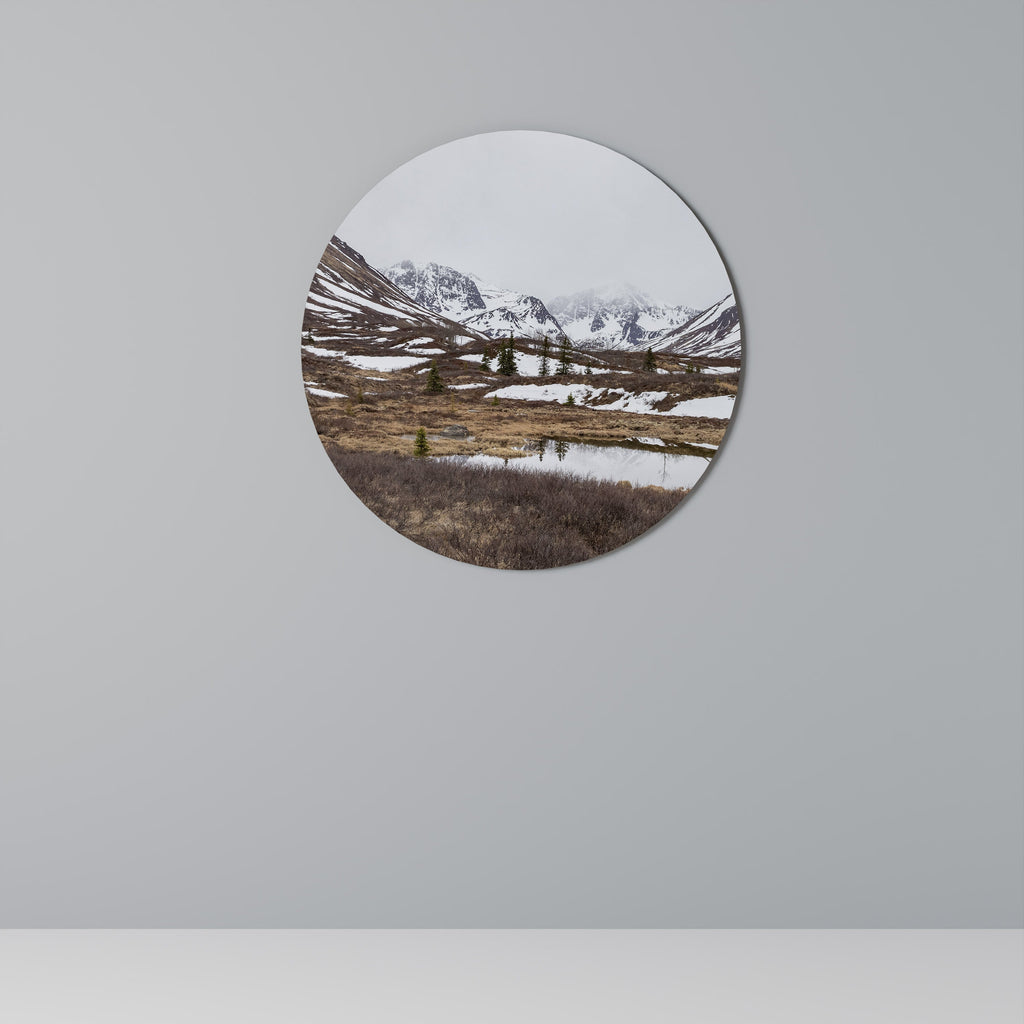 ÉCHOS DE L'HIVER Art mural rond