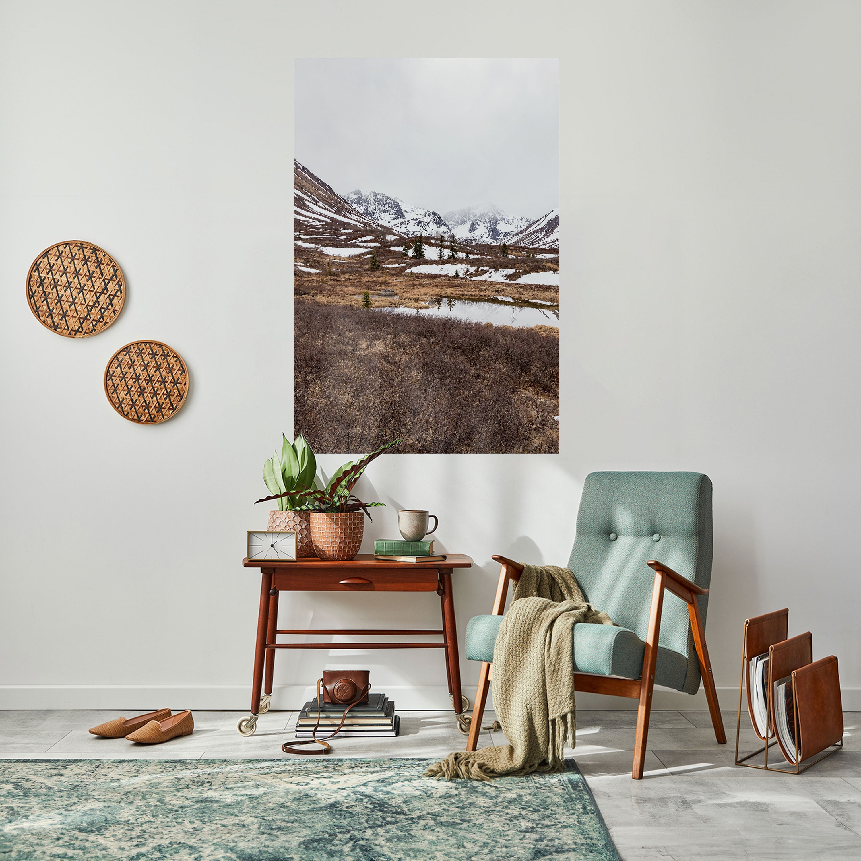 Affiche verticale autocollante ÉCHOS DE L'HIVER