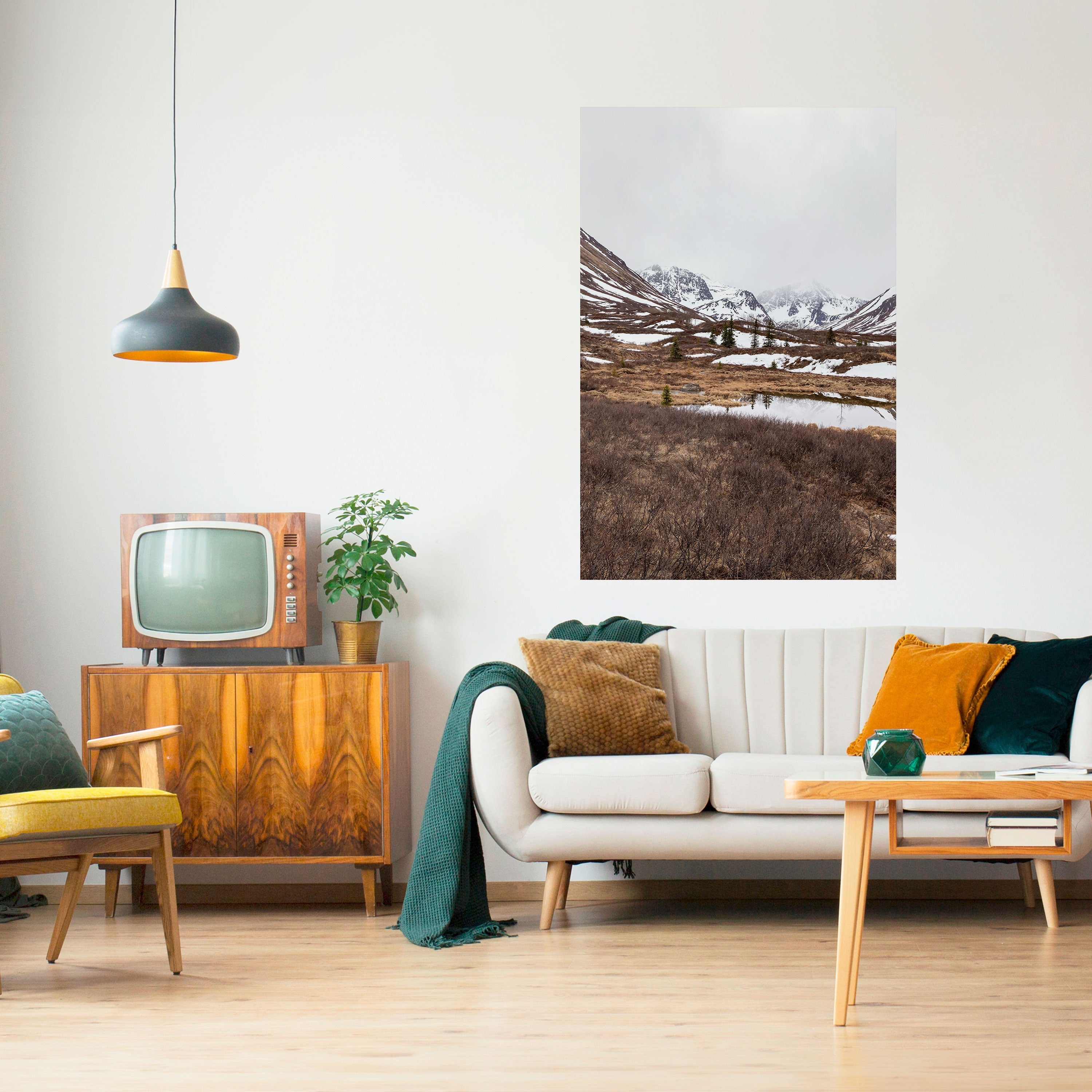 Affiche verticale autocollante ÉCHOS DE L'HIVER