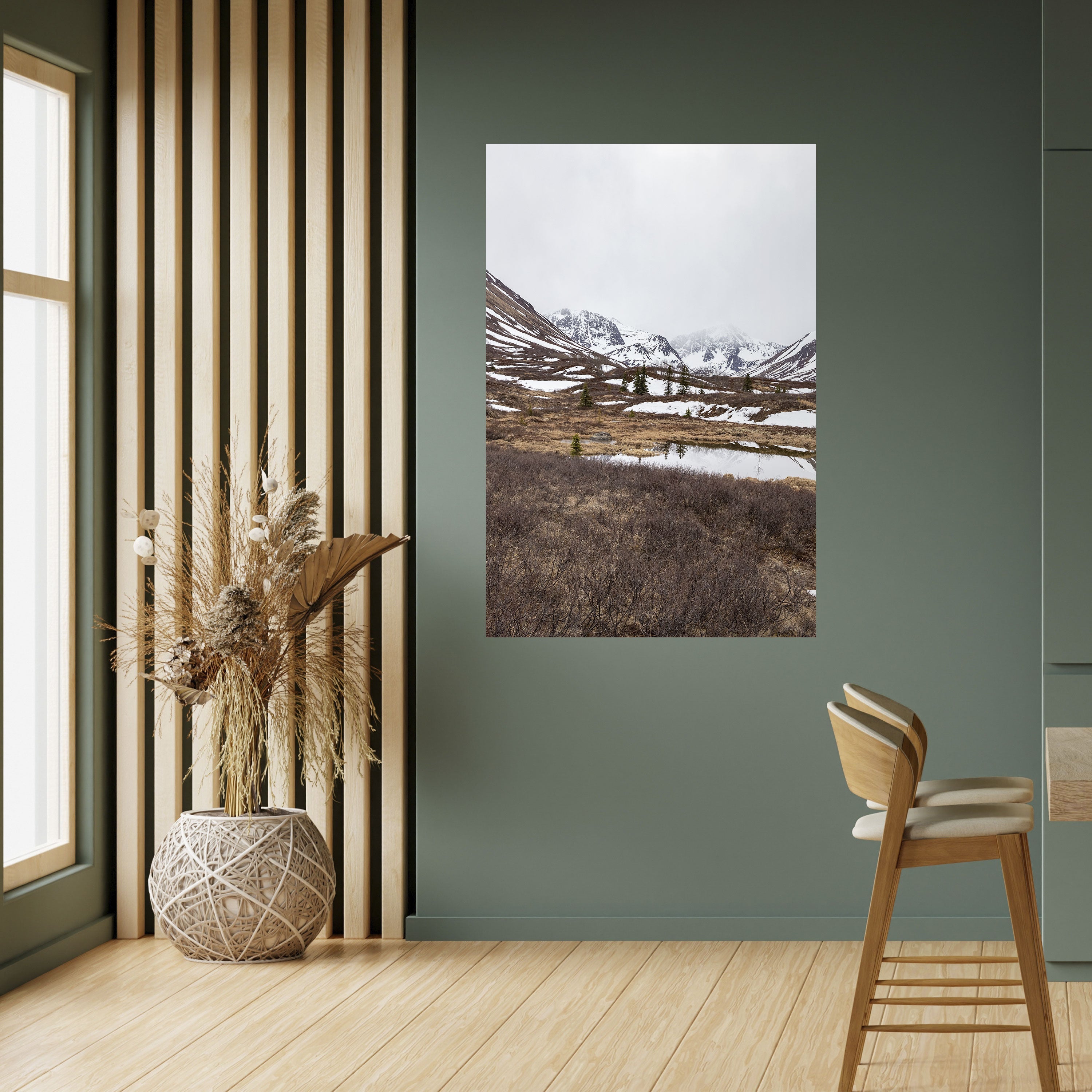 Affiche verticale autocollante ÉCHOS DE L'HIVER