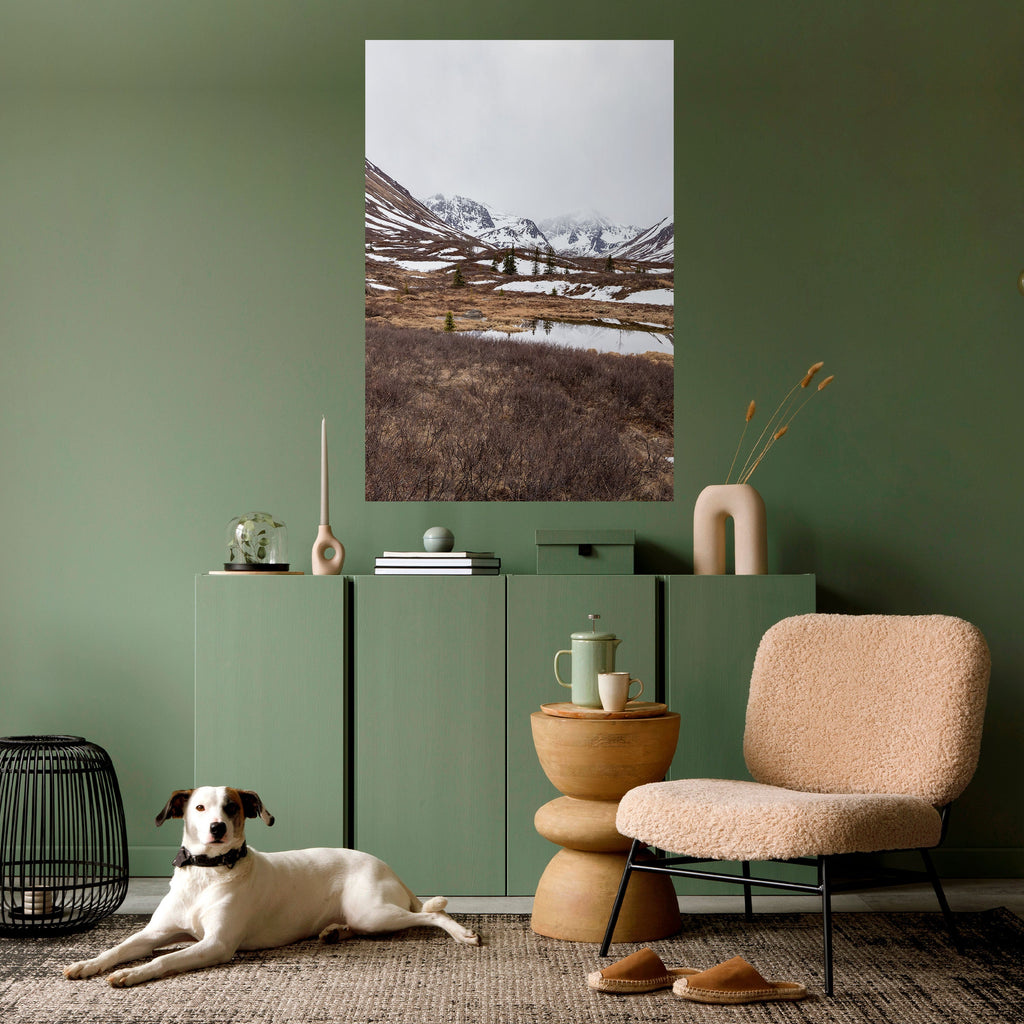 Affiche verticale autocollante ÉCHOS DE L'HIVER