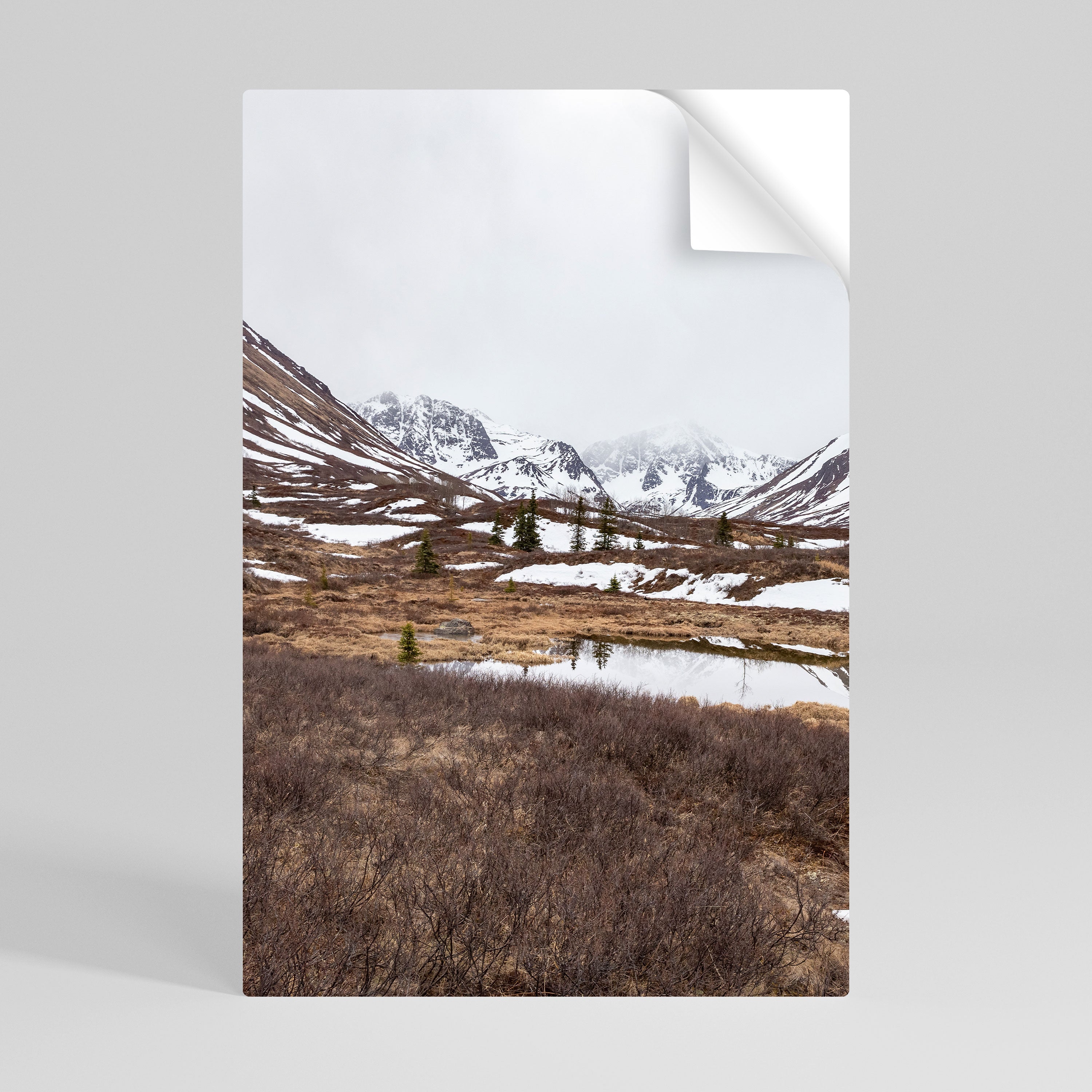 Affiche verticale autocollante ÉCHOS DE L'HIVER