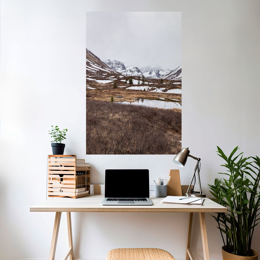 Affiche verticale autocollante ÉCHOS DE L'HIVER