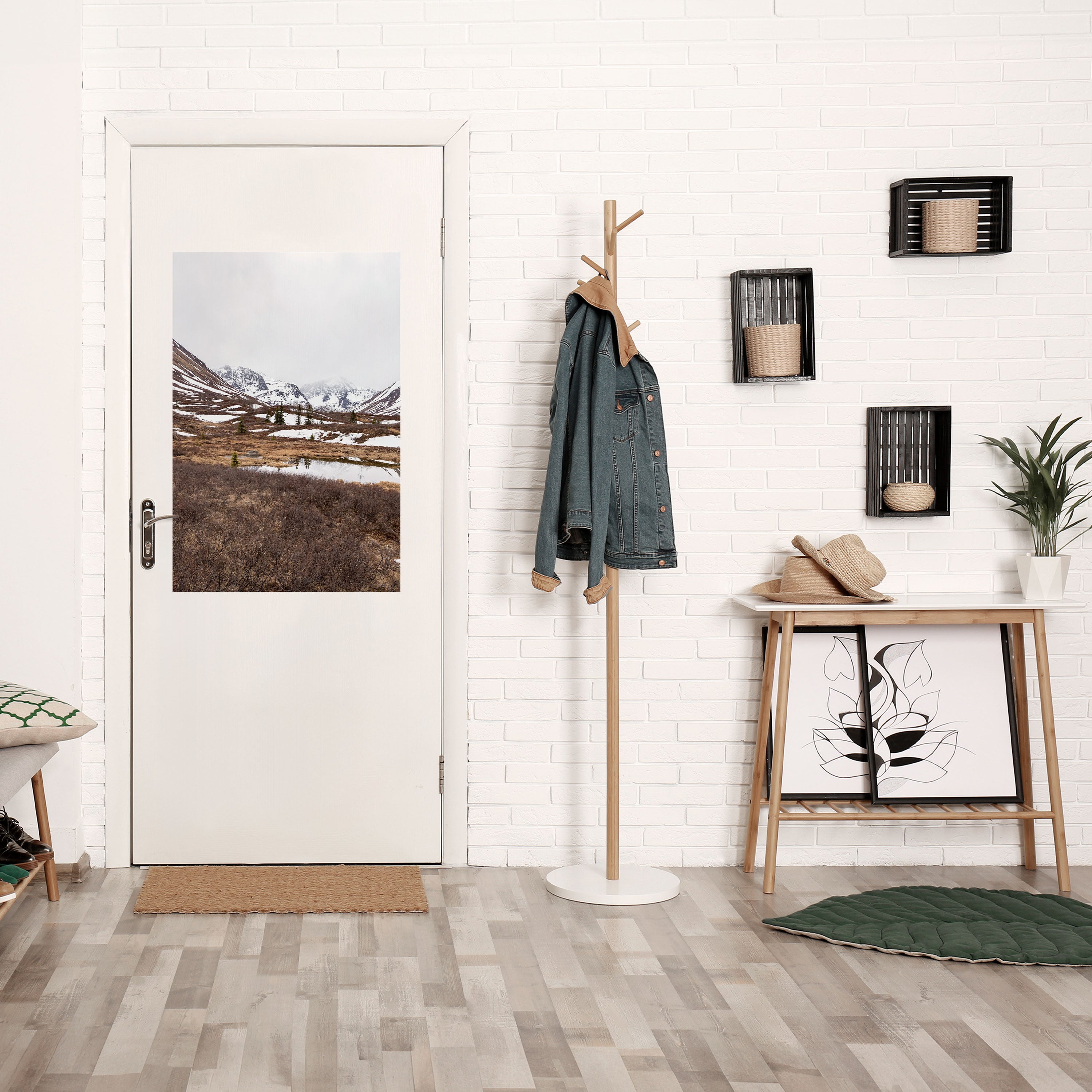 Affiche verticale autocollante ÉCHOS DE L'HIVER