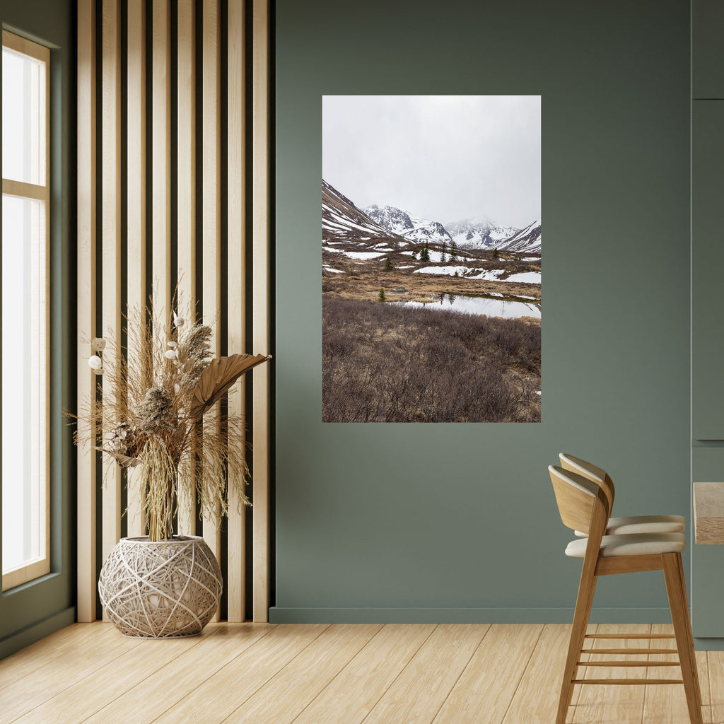 Affiche verticale autocollante ÉCHOS DE L'HIVER