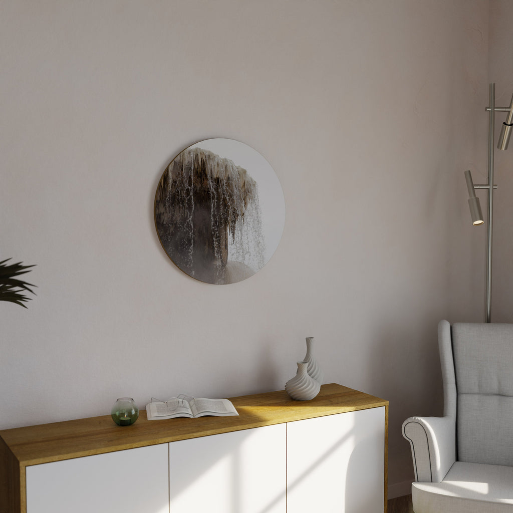 Art mural rond MAMMOTH HOT SPRINGS