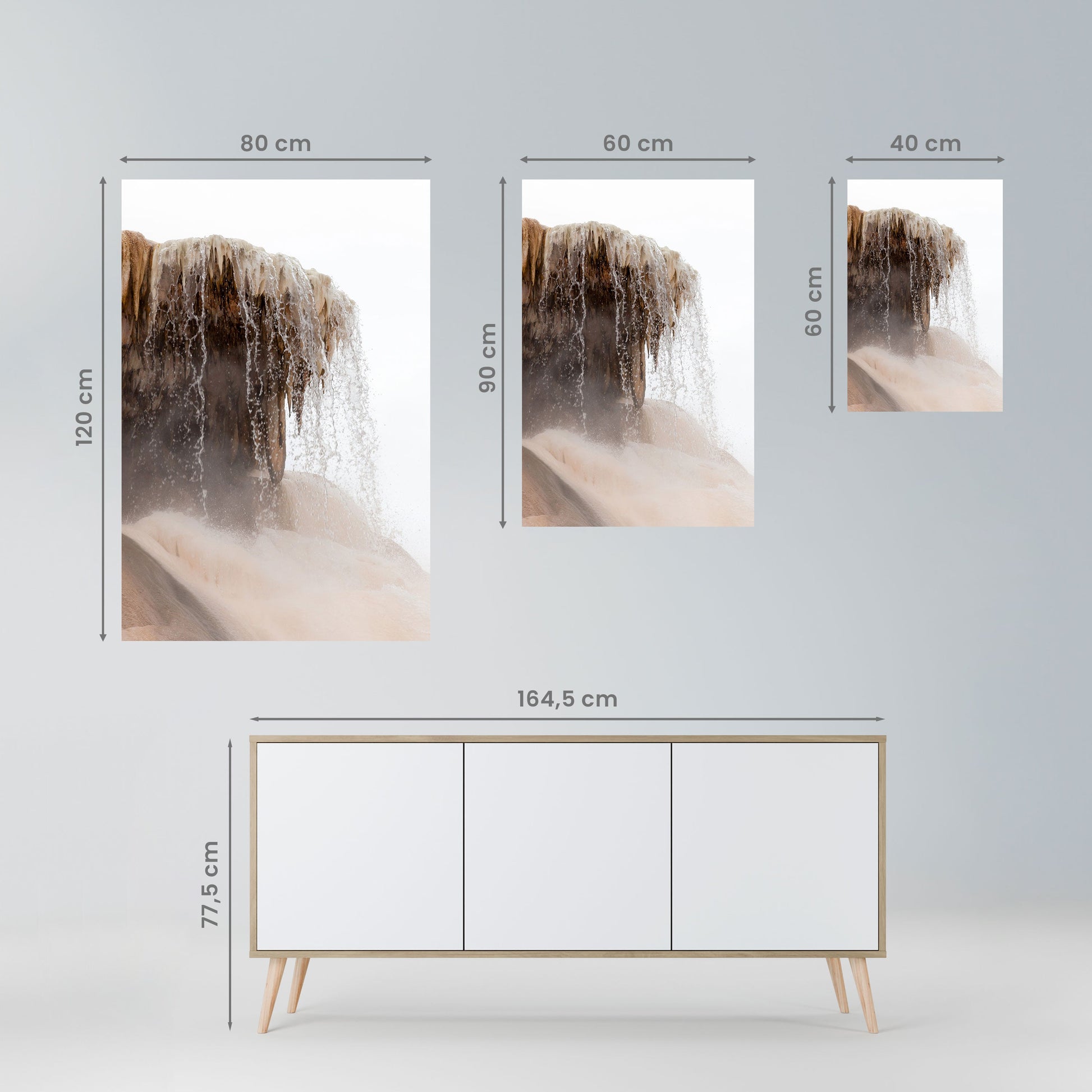 Affiche verticale autocollante MAMMOTH HOT SPRINGS
