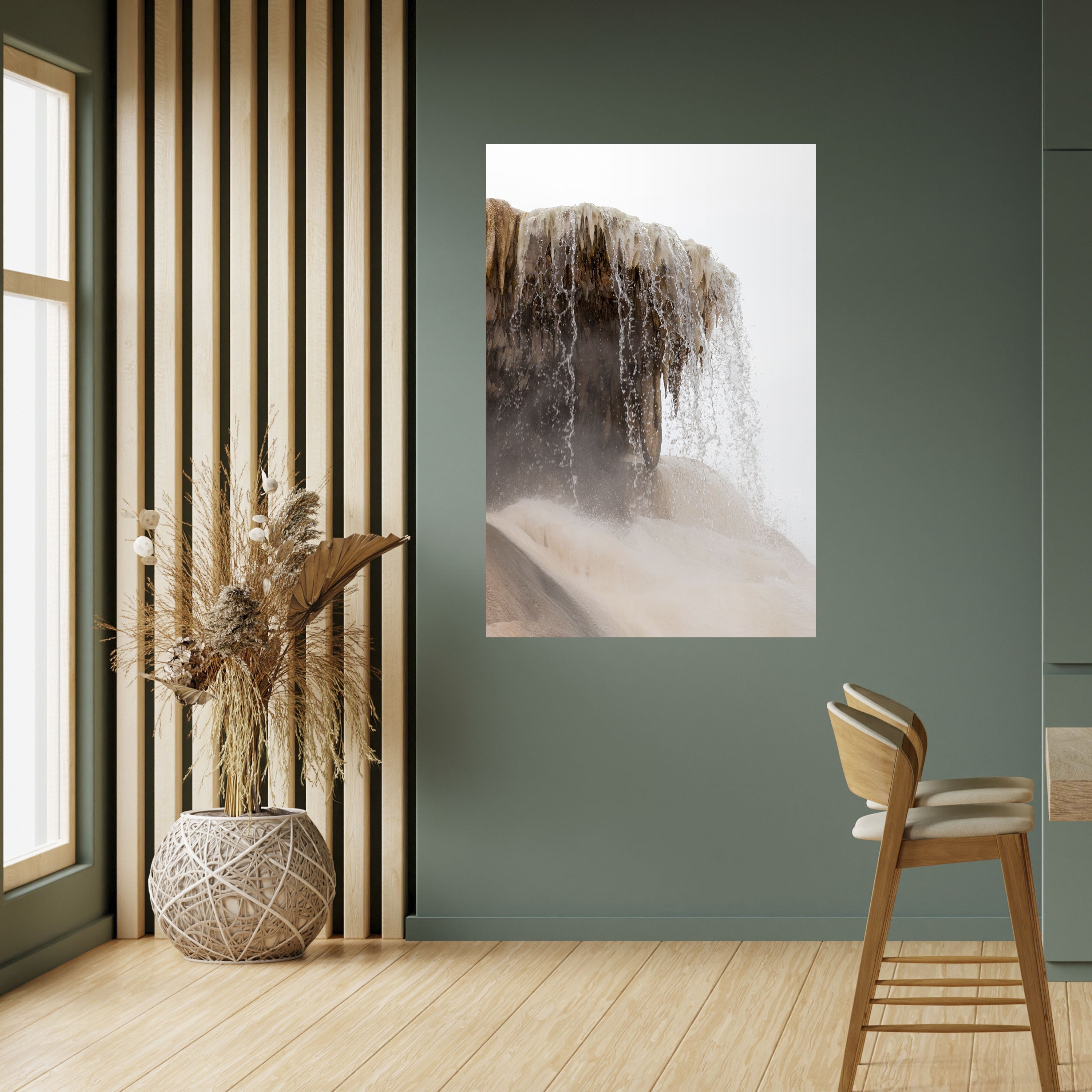 Affiche verticale autocollante MAMMOTH HOT SPRINGS