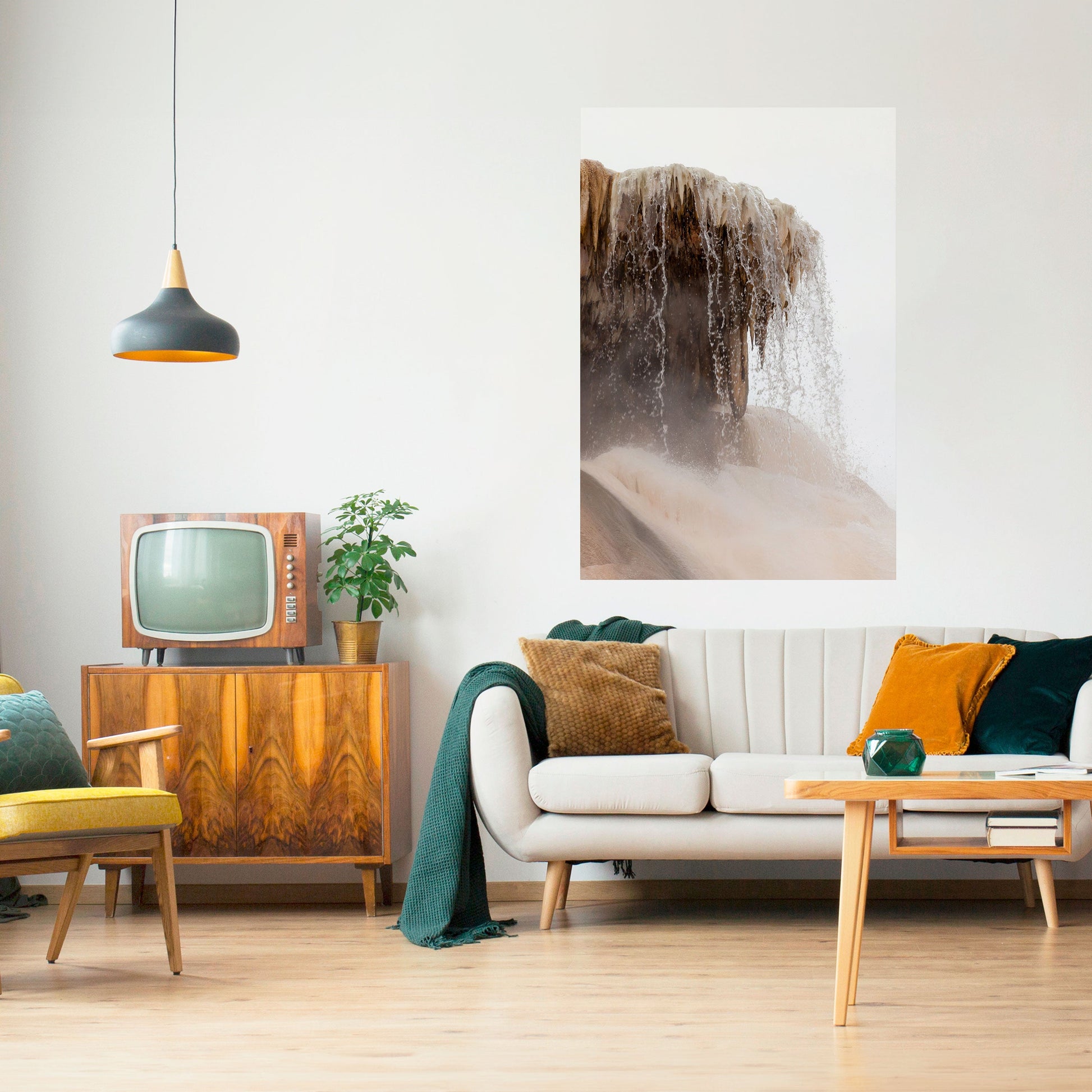 Affiche verticale autocollante MAMMOTH HOT SPRINGS
