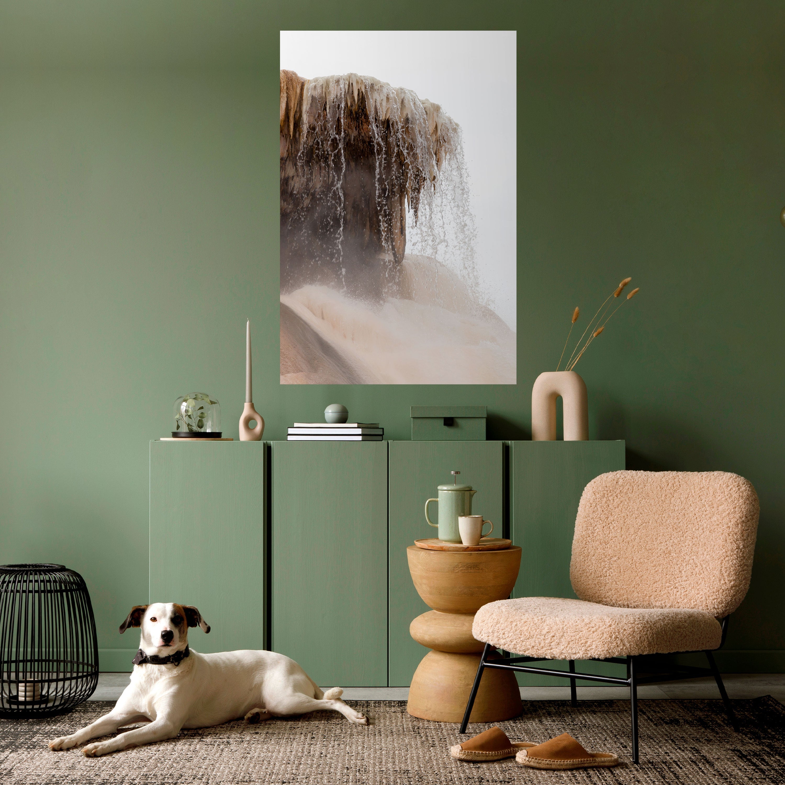 Affiche verticale autocollante MAMMOTH HOT SPRINGS