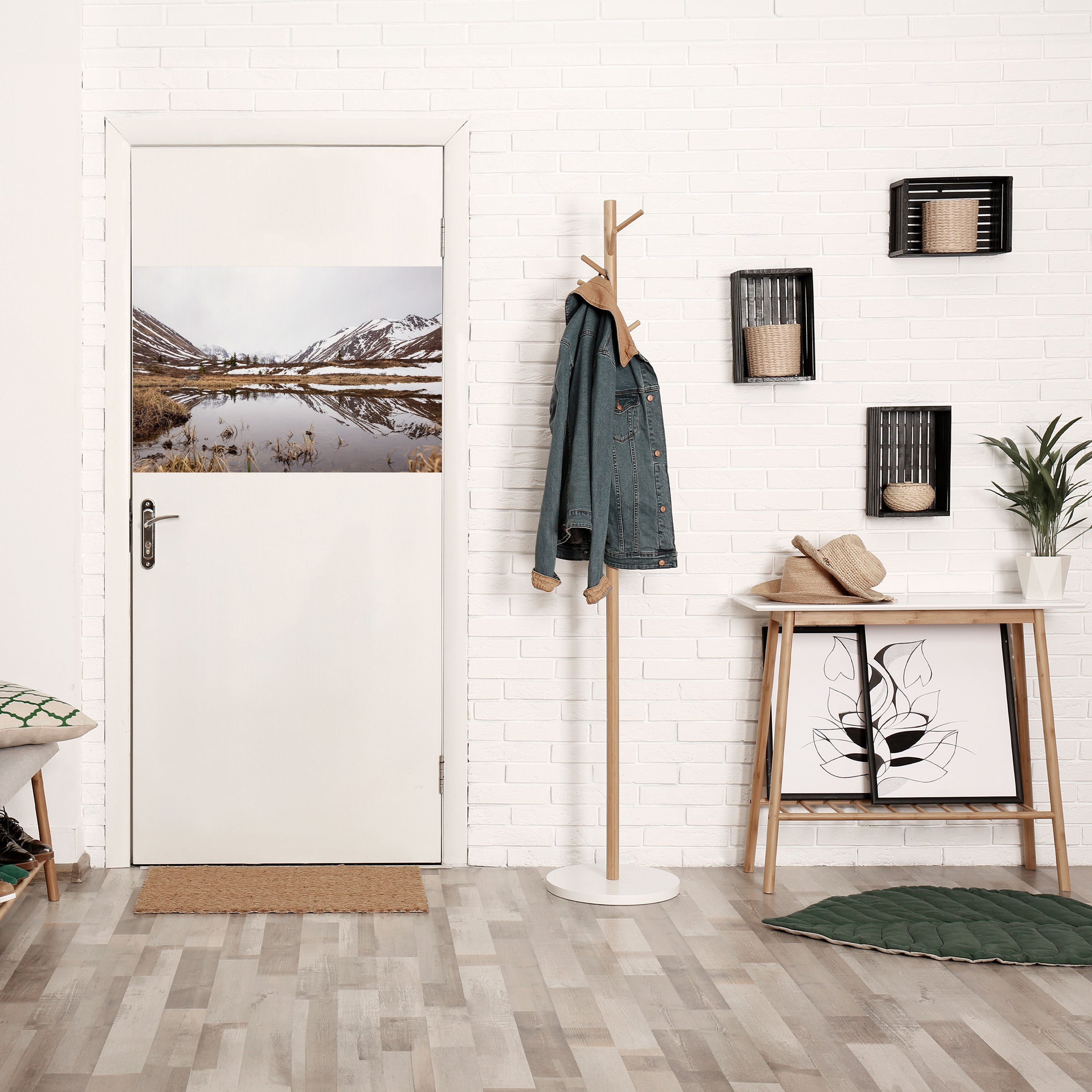 Affiche horizontale autocollante « REFLETS ENNEIGÉS »