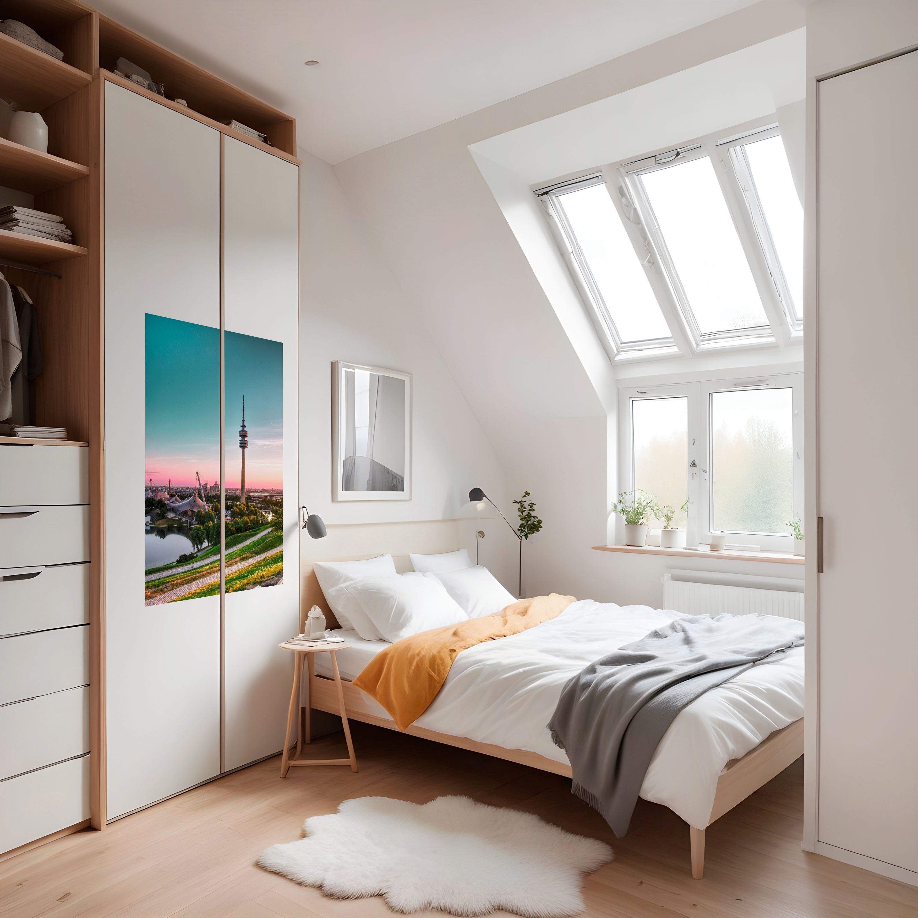 Affiche verticale autocollante « Paysage de rêve imposant »