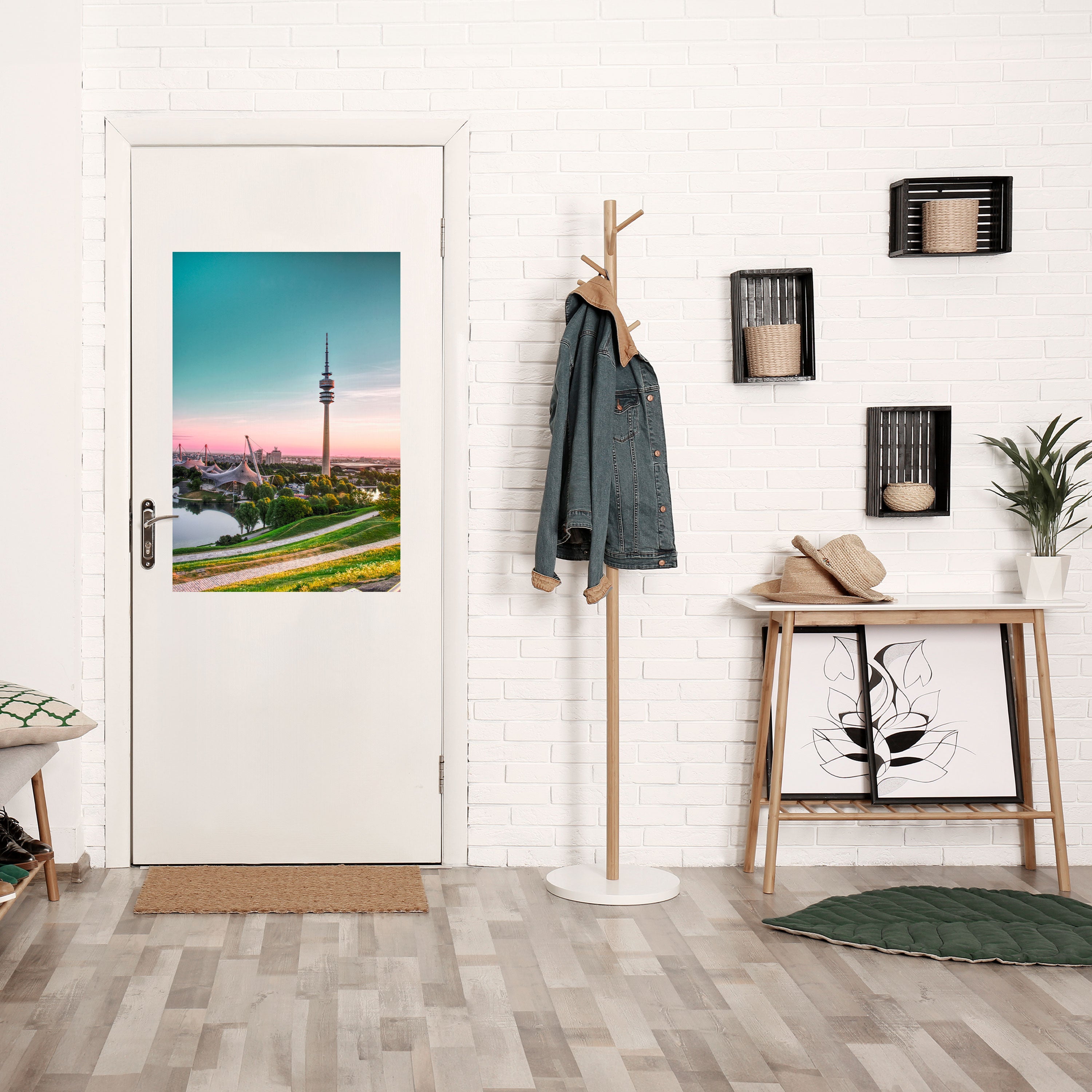 Affiche verticale autocollante « Paysage de rêve imposant »