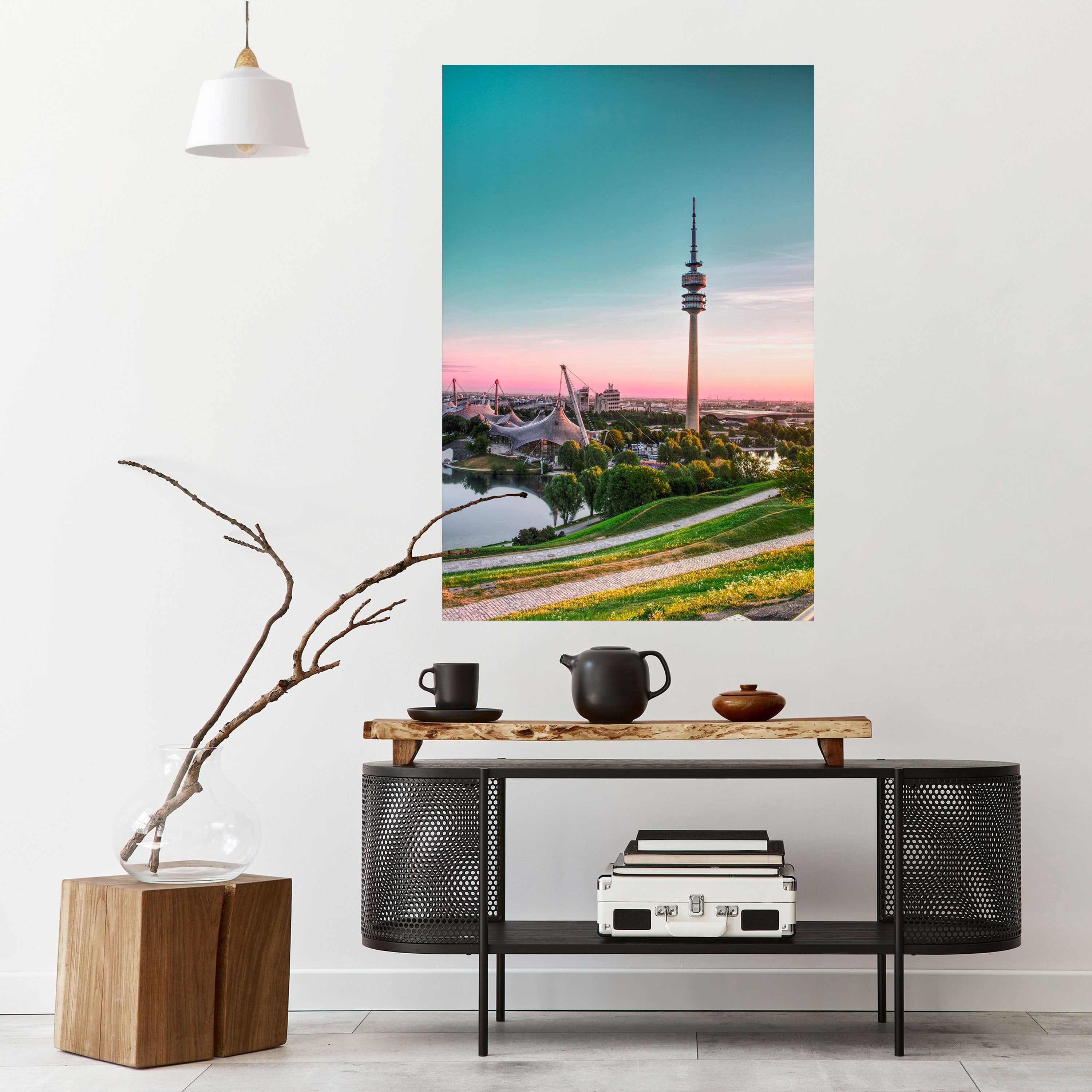 Affiche verticale autocollante « Paysage de rêve imposant »