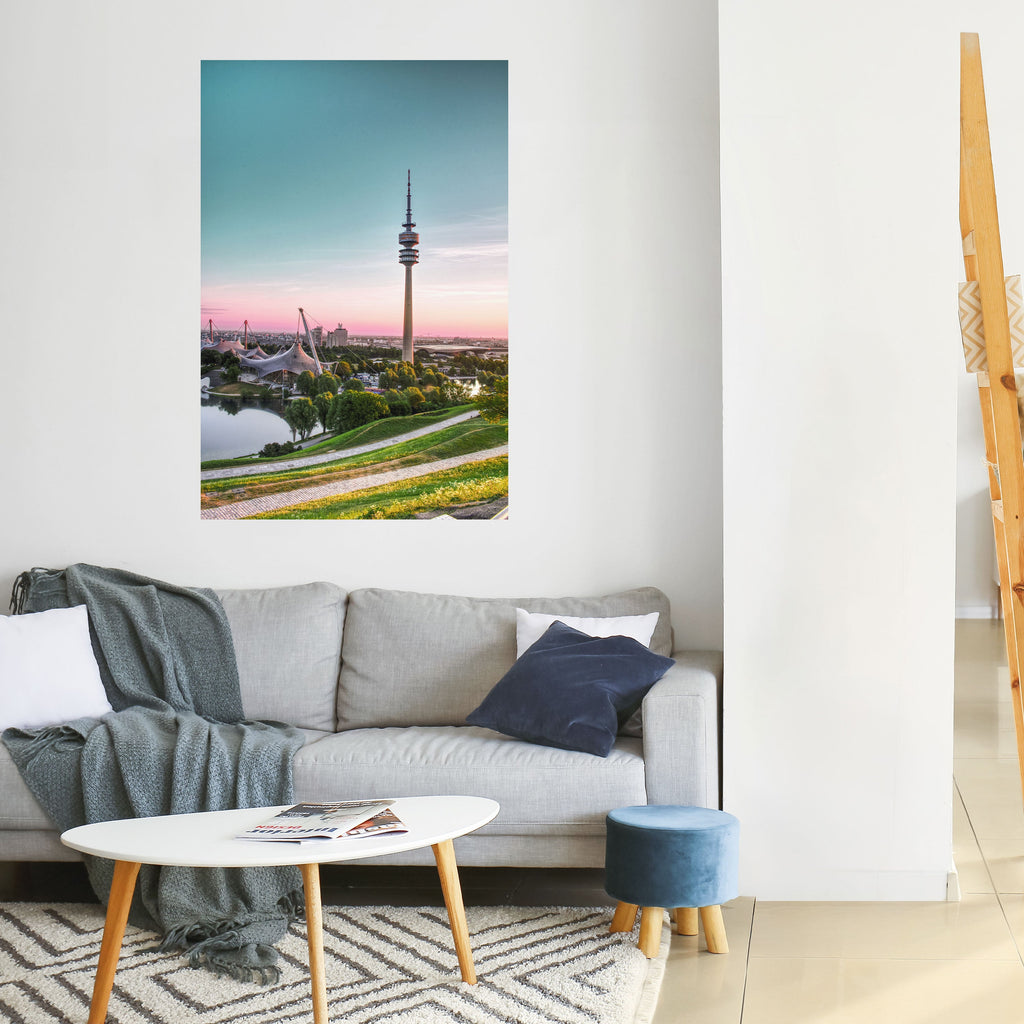 Affiche verticale autocollante « Paysage de rêve imposant »