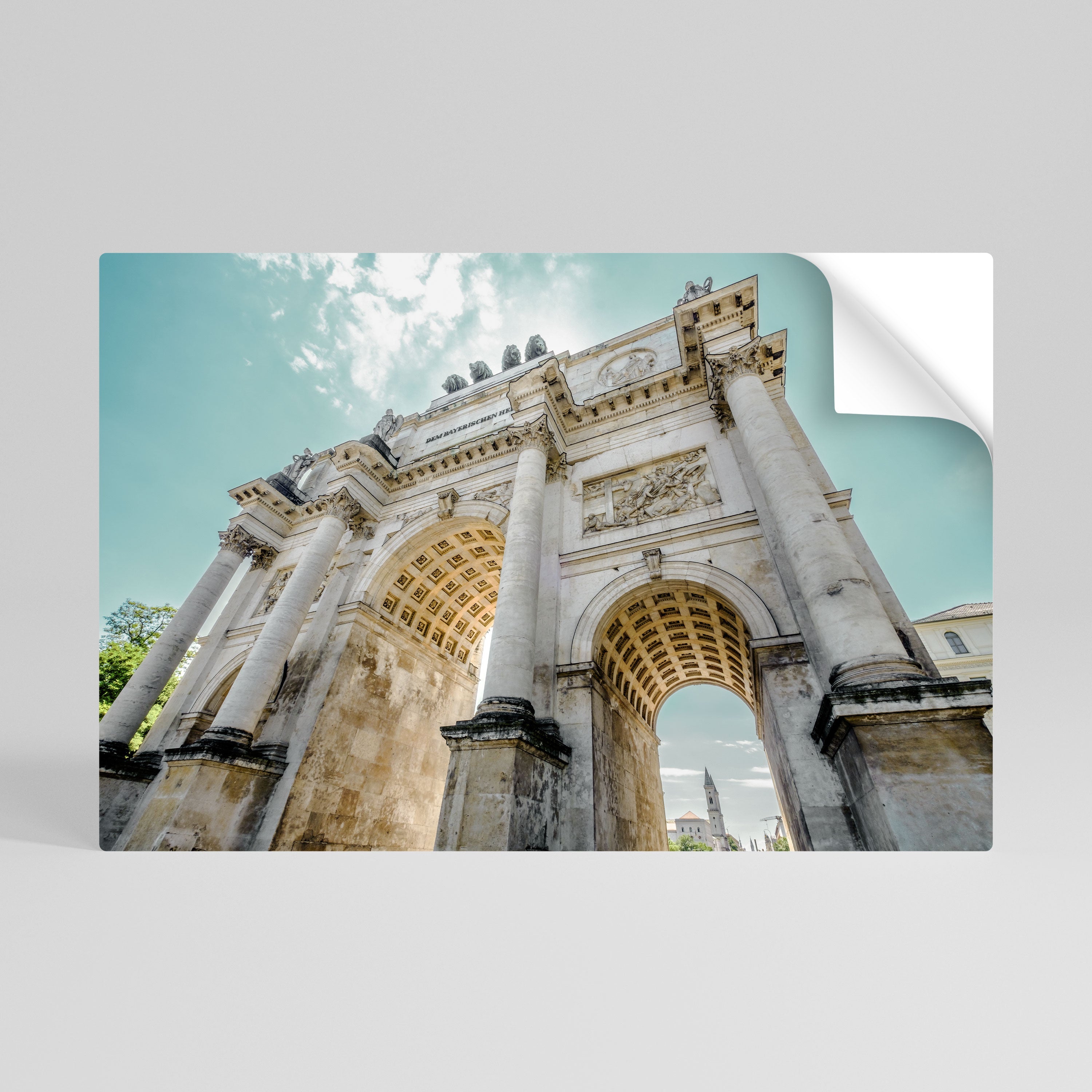 ÉLÉGANCE ARCHITECTURALE Affiche horizontale autocollante