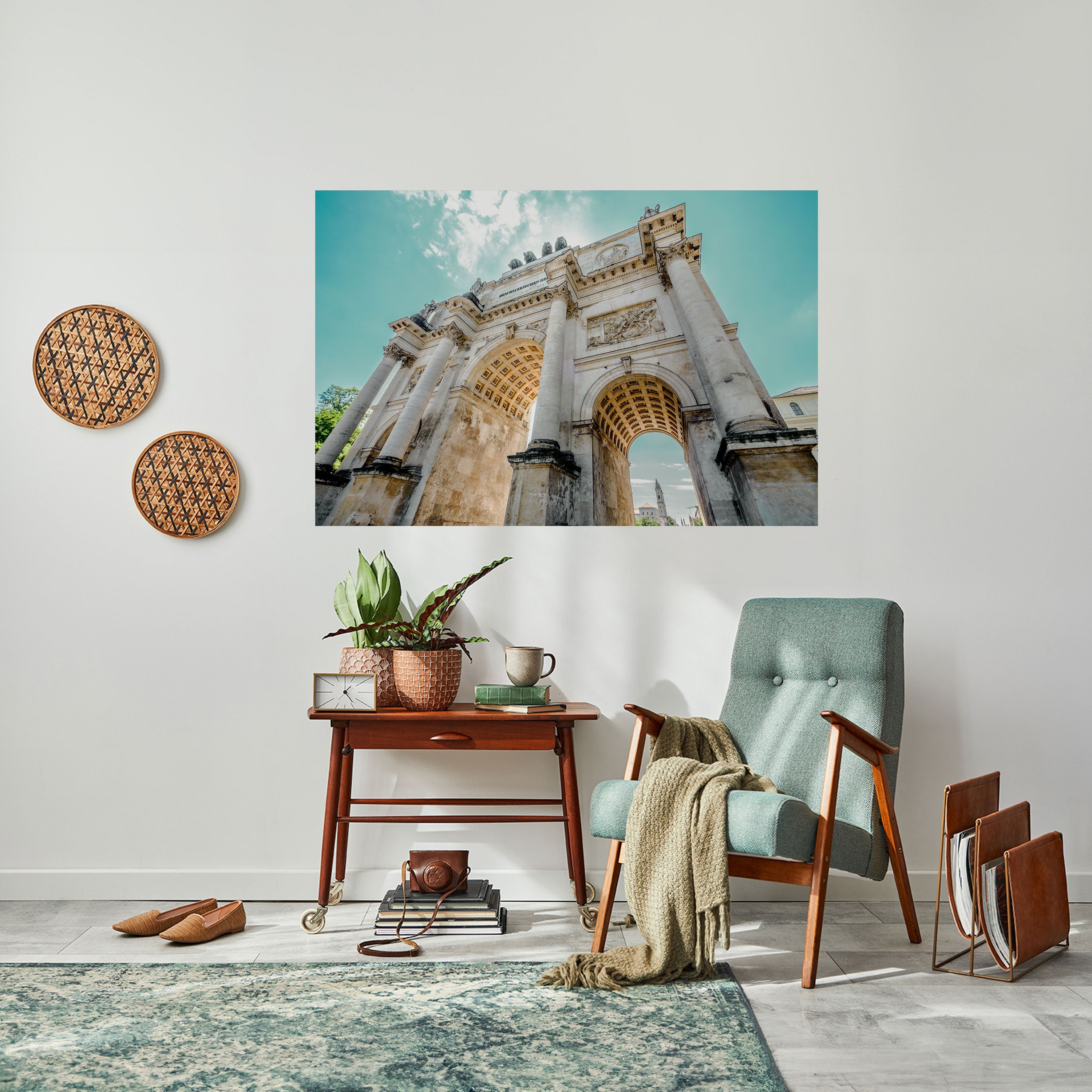 ÉLÉGANCE ARCHITECTURALE Affiche horizontale autocollante