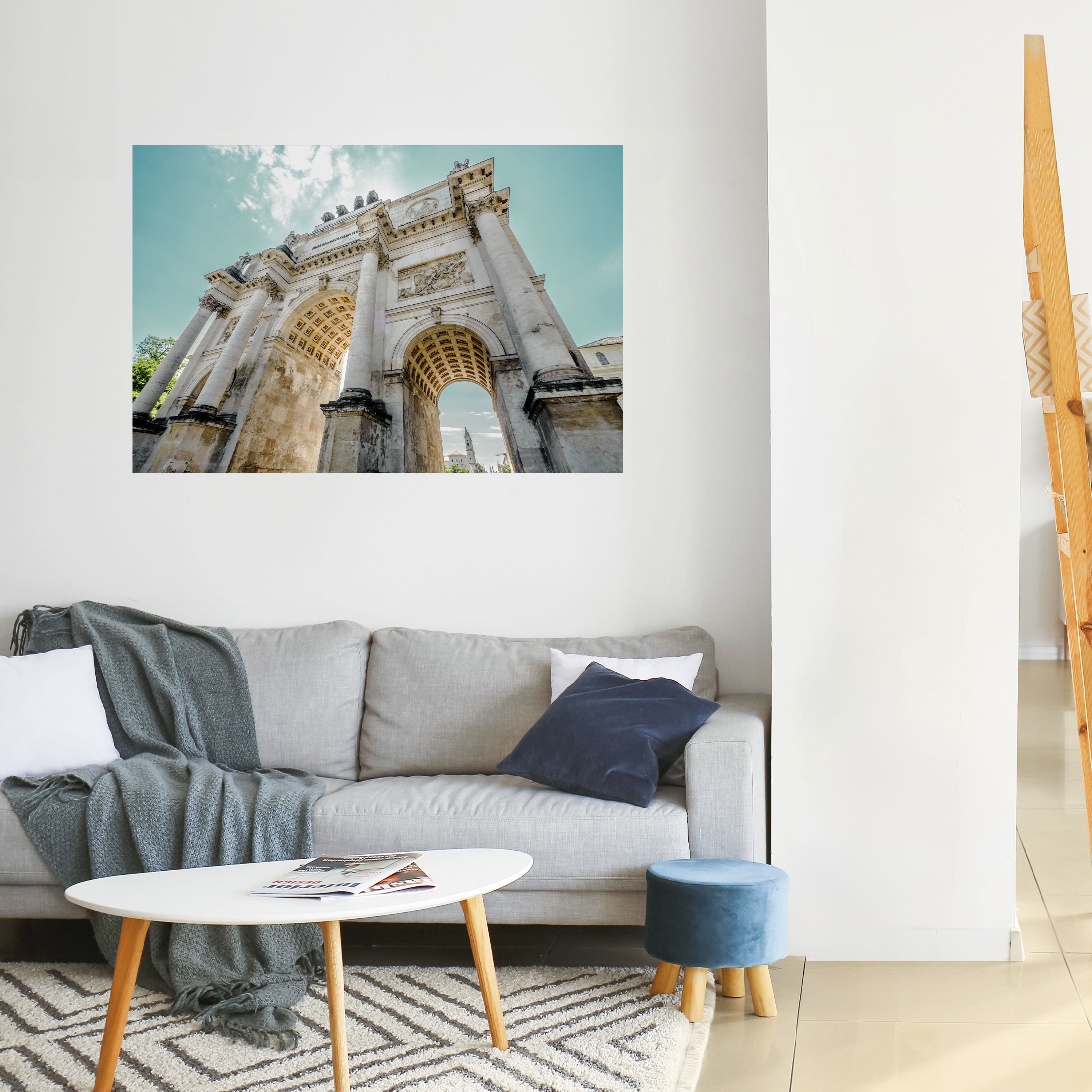 ÉLÉGANCE ARCHITECTURALE Affiche horizontale autocollante