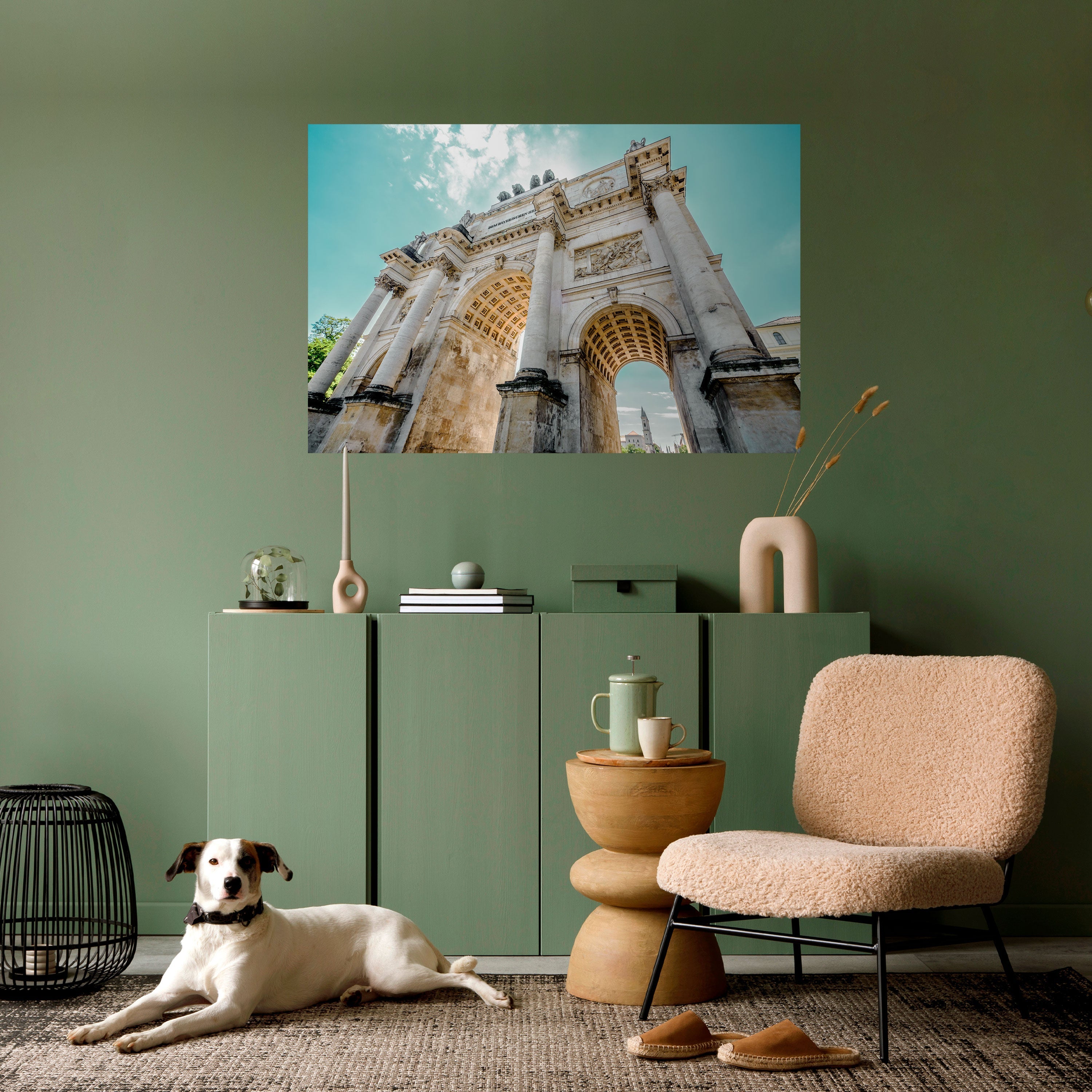 ÉLÉGANCE ARCHITECTURALE Affiche horizontale autocollante