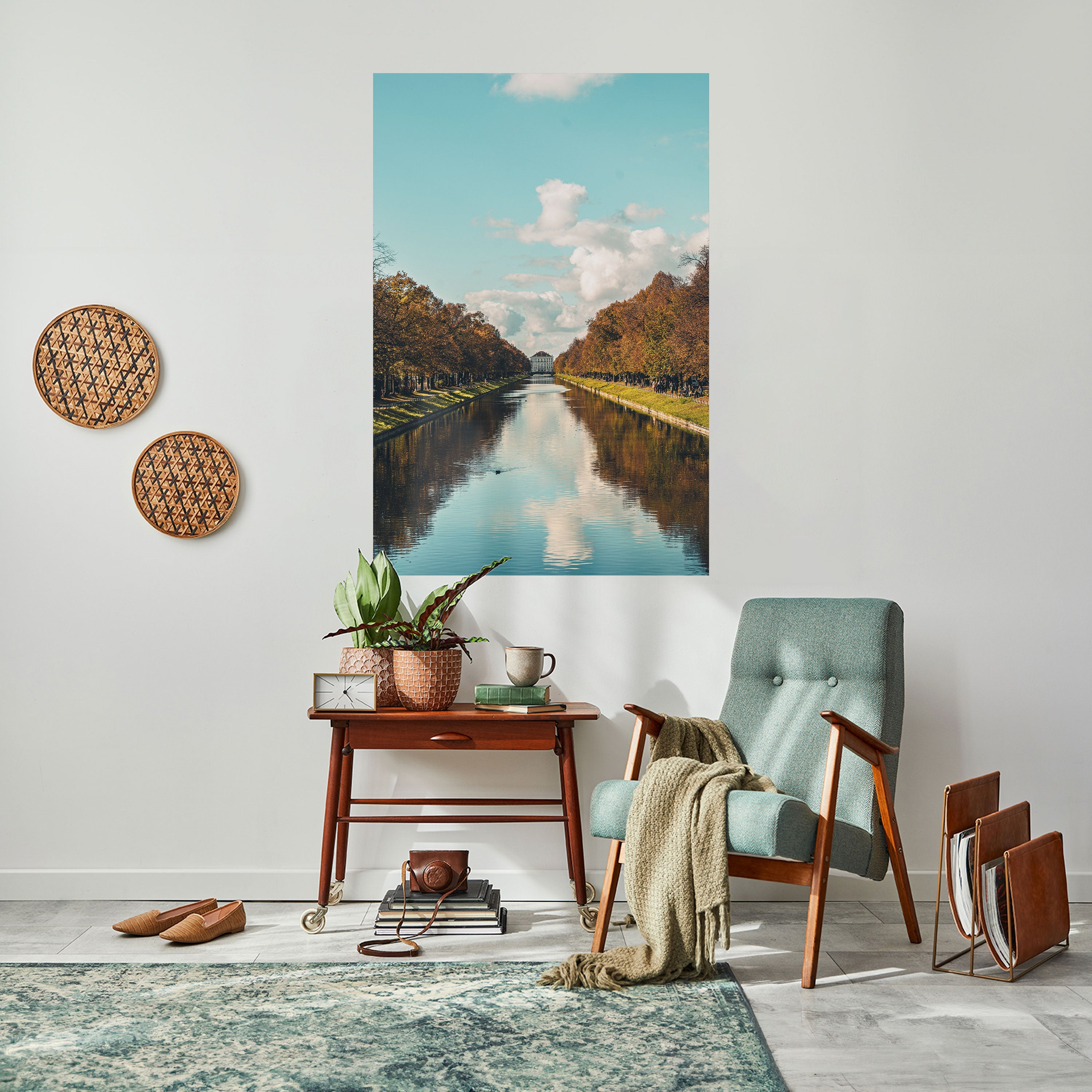 Affiche verticale autocollante « HARMONIE DANS LE CALME »