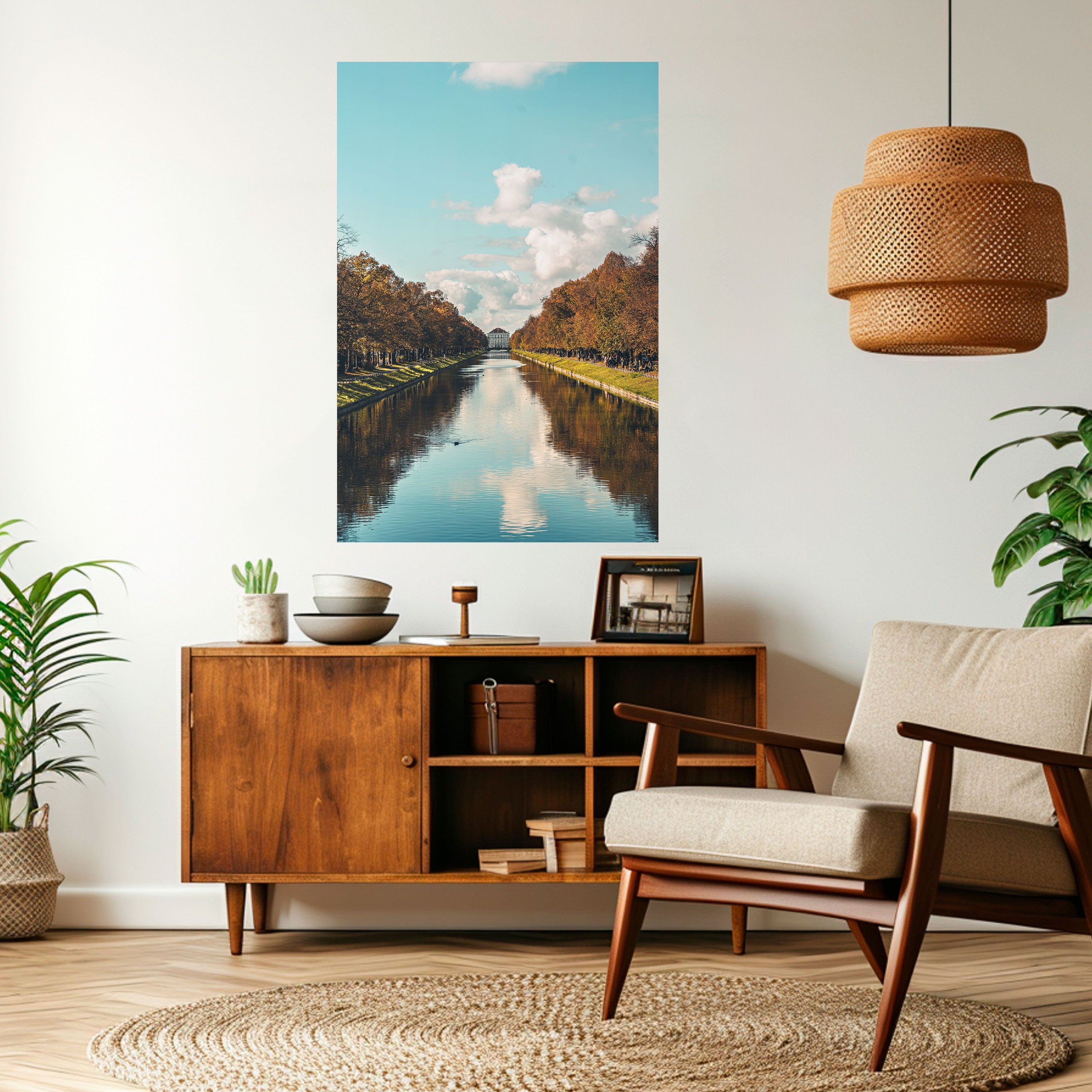 Affiche verticale autocollante « HARMONIE DANS LE CALME »