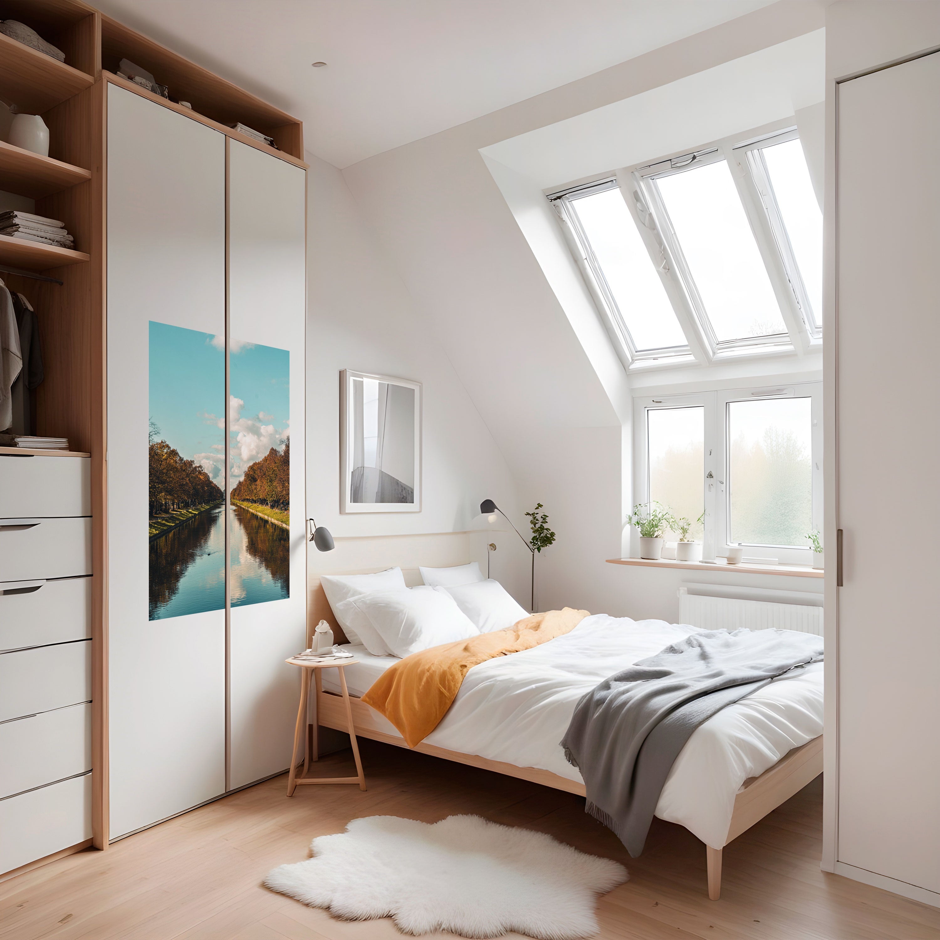 Affiche verticale autocollante « HARMONIE DANS LE CALME »