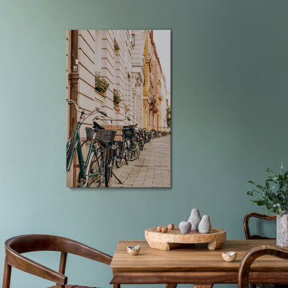 URBAN CYCLE HAVEN Vertical Canvas Print