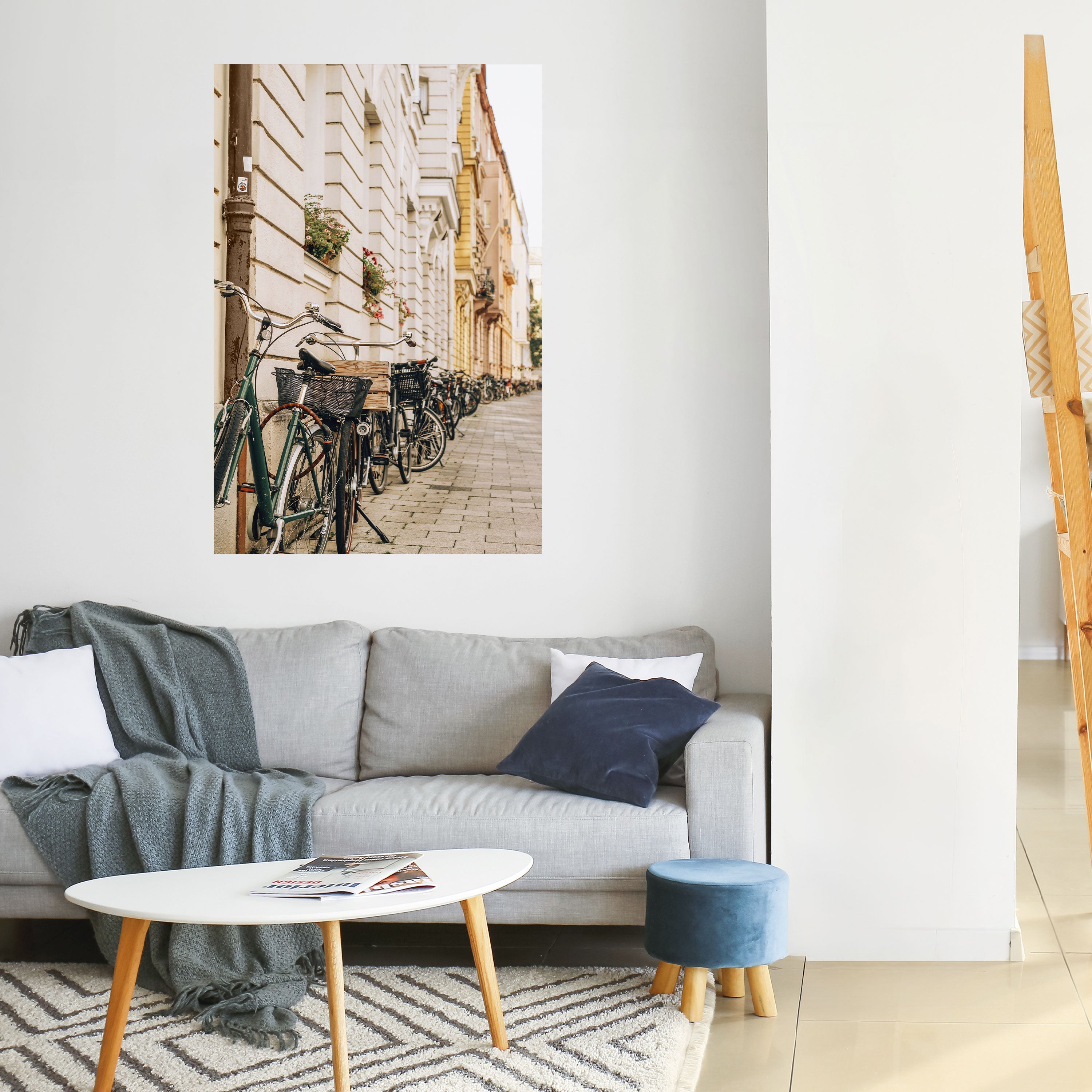 Affiche verticale autocollante URBAN CYCLE HAVEN