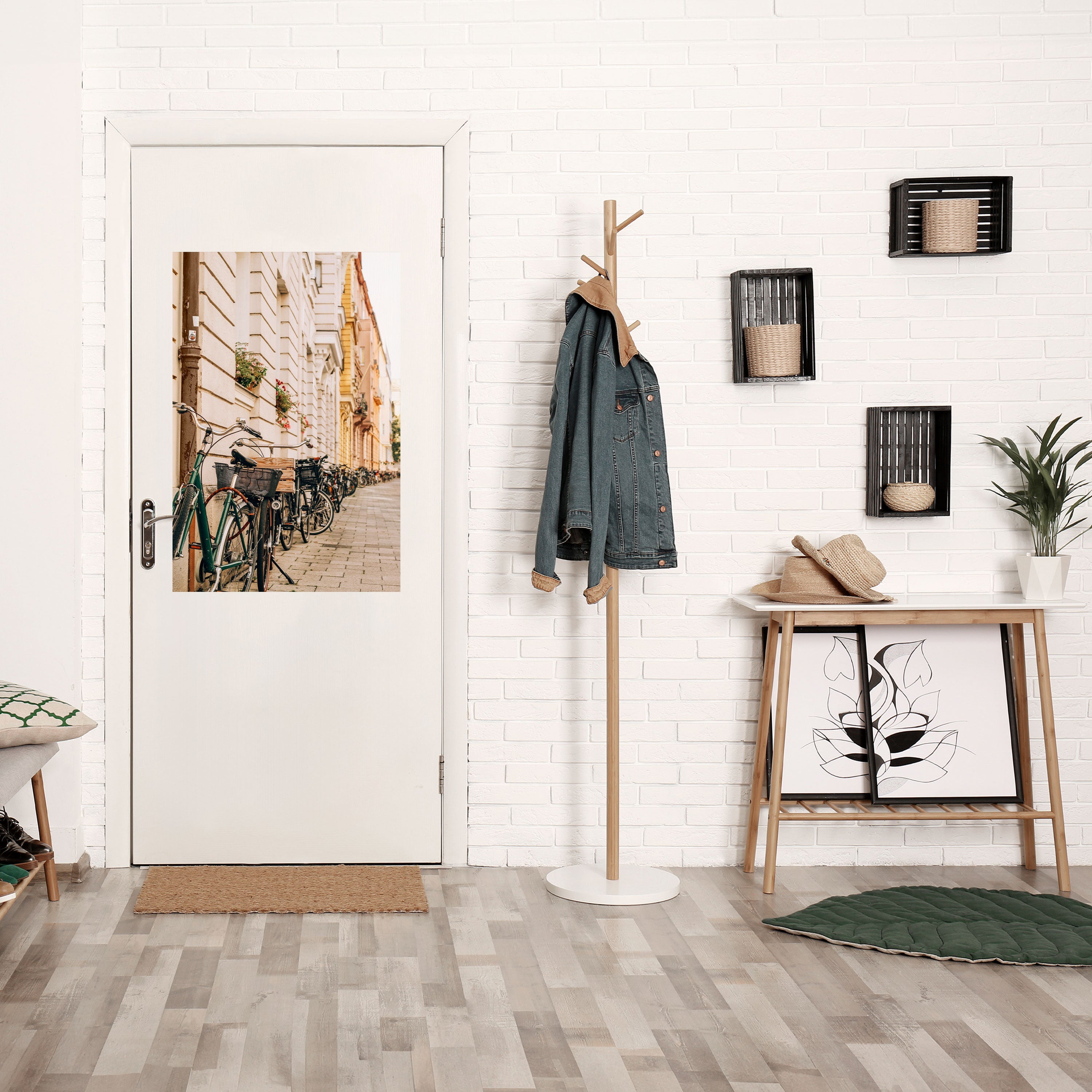 Affiche verticale autocollante URBAN CYCLE HAVEN