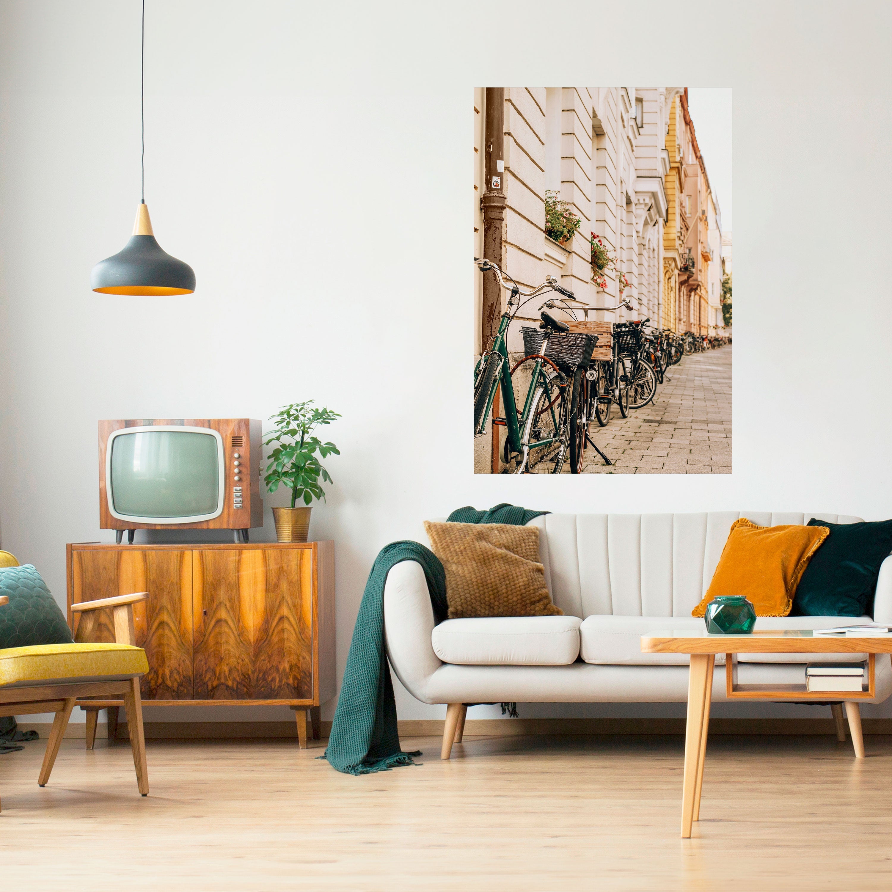 Affiche verticale autocollante URBAN CYCLE HAVEN