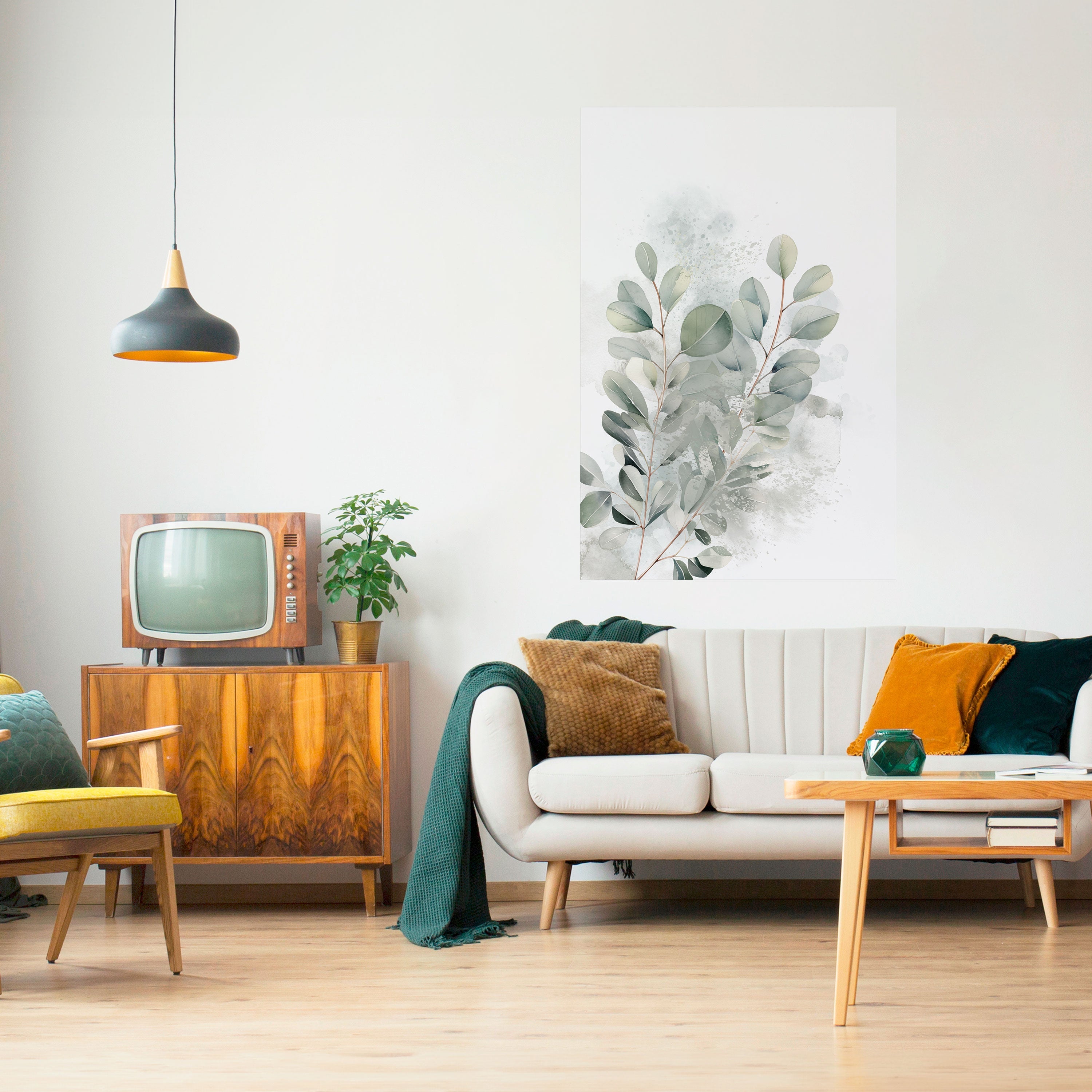 Affiche verticale autocollante « DÉLICIEUX EUCALYPTUS »