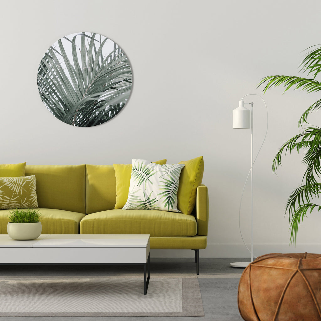 Décoration murale ronde Palm Whispers