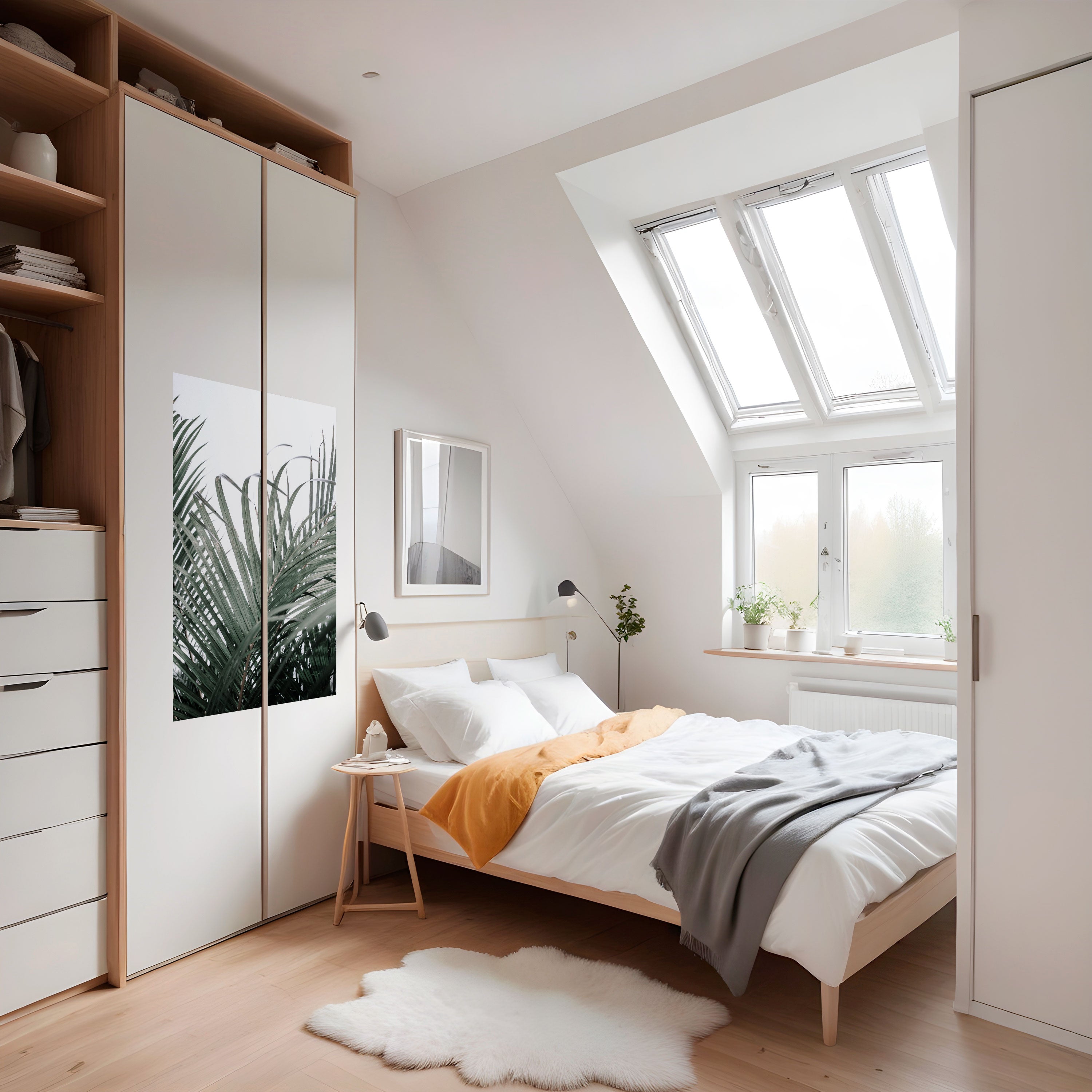 Affiche verticale autocollante Palm Whispers