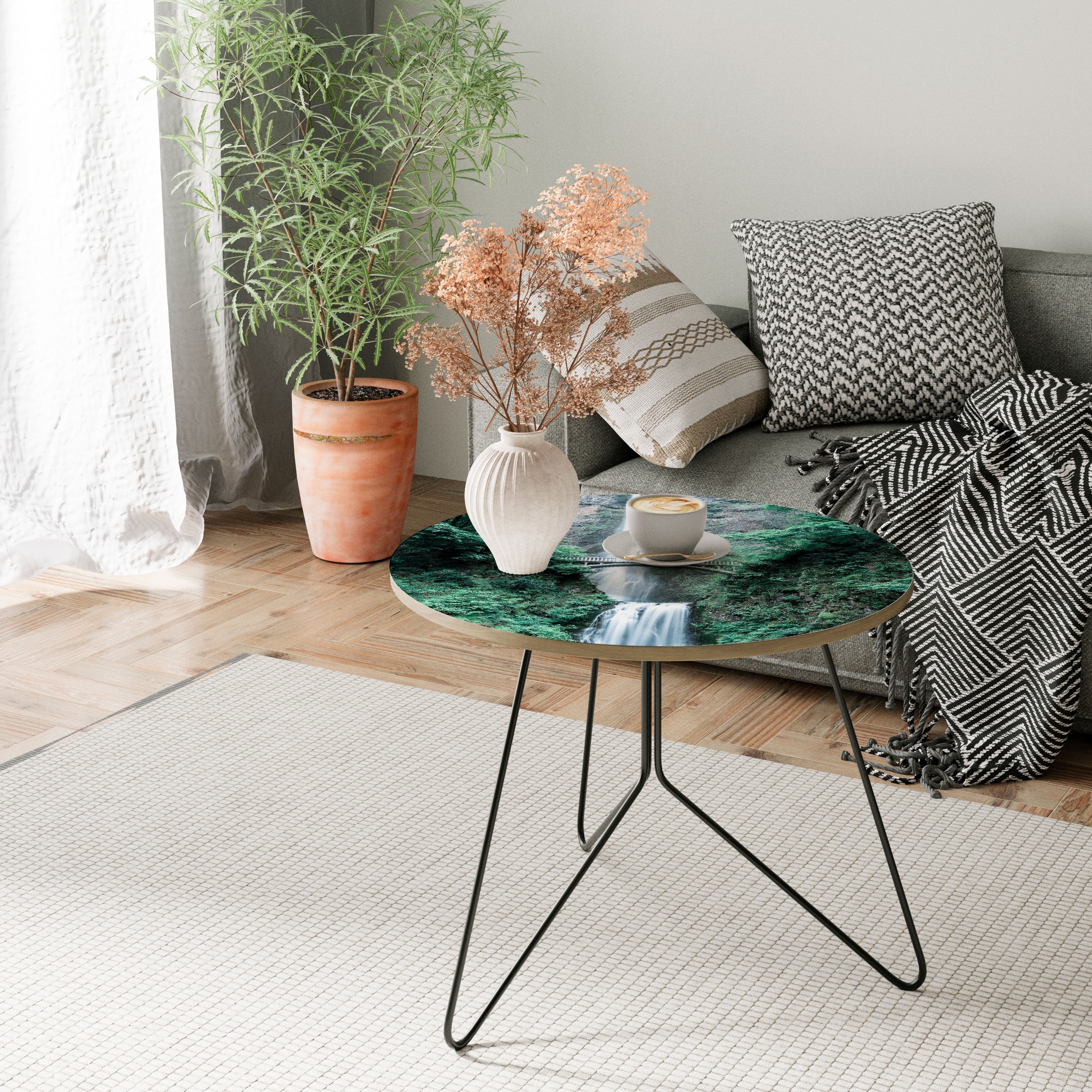 Table basse PONT PAYSAGE AQUATIQUE MYSTIQUE 69