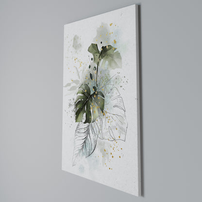 VIVID LEAF SYMPHONY Vertical Canvas Print