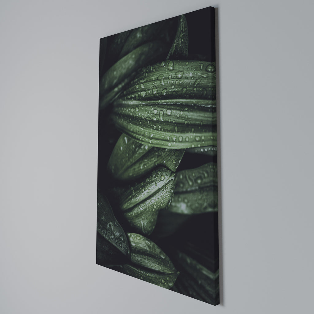 LUSH DROPLET DANCE Vertical Canvas Print