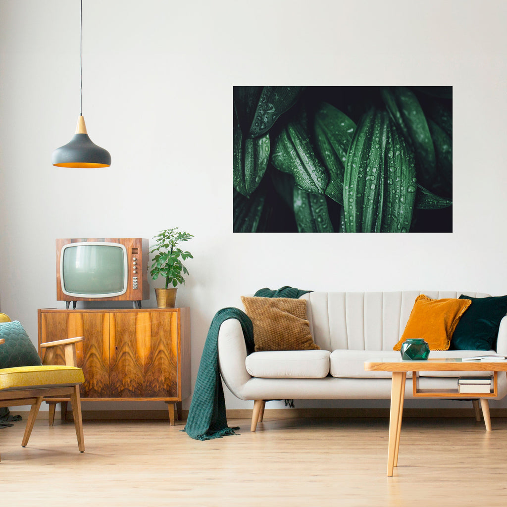 Affiche horizontale autocollante « LUSH DROPLET DANCE »