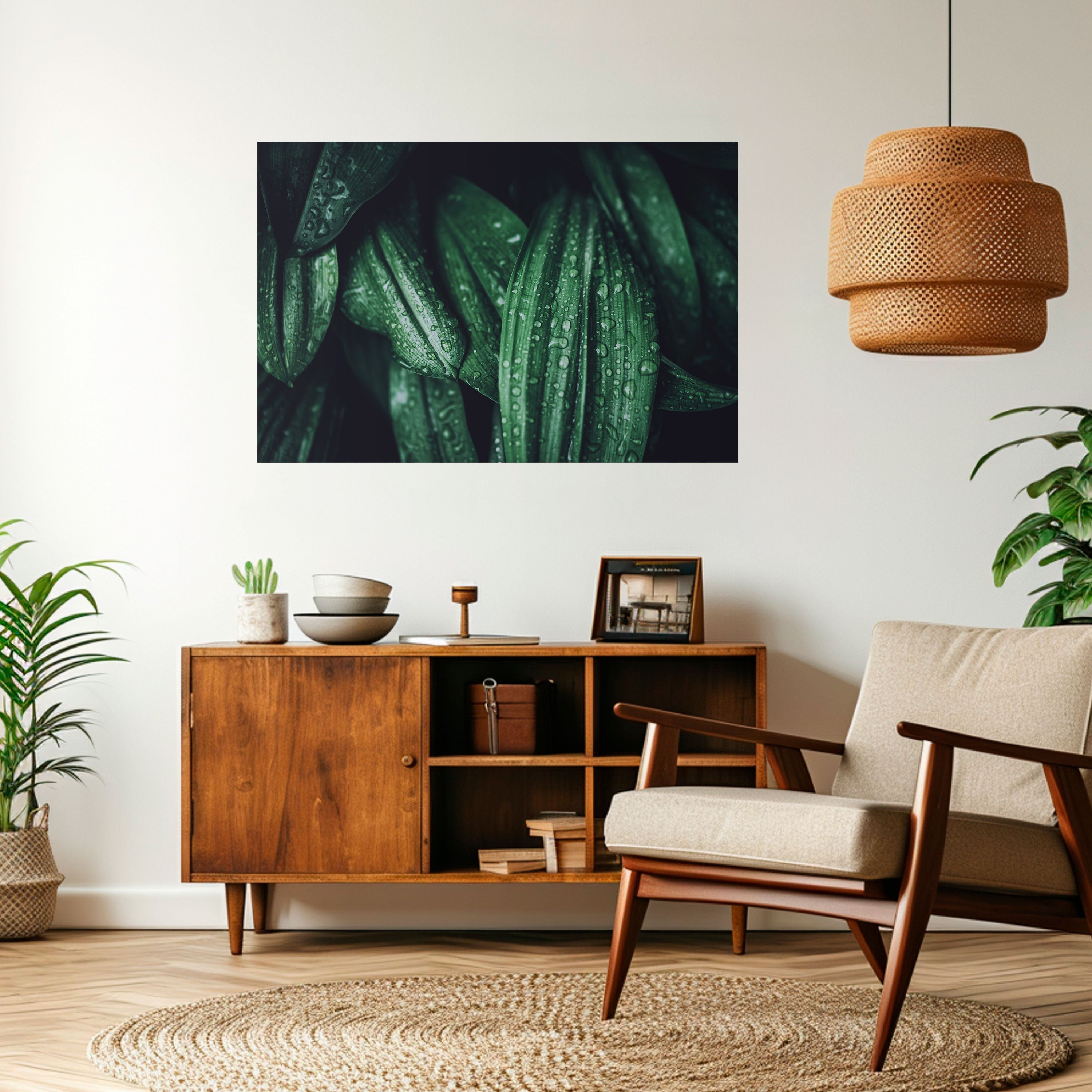 Affiche horizontale autocollante « LUSH DROPLET DANCE »