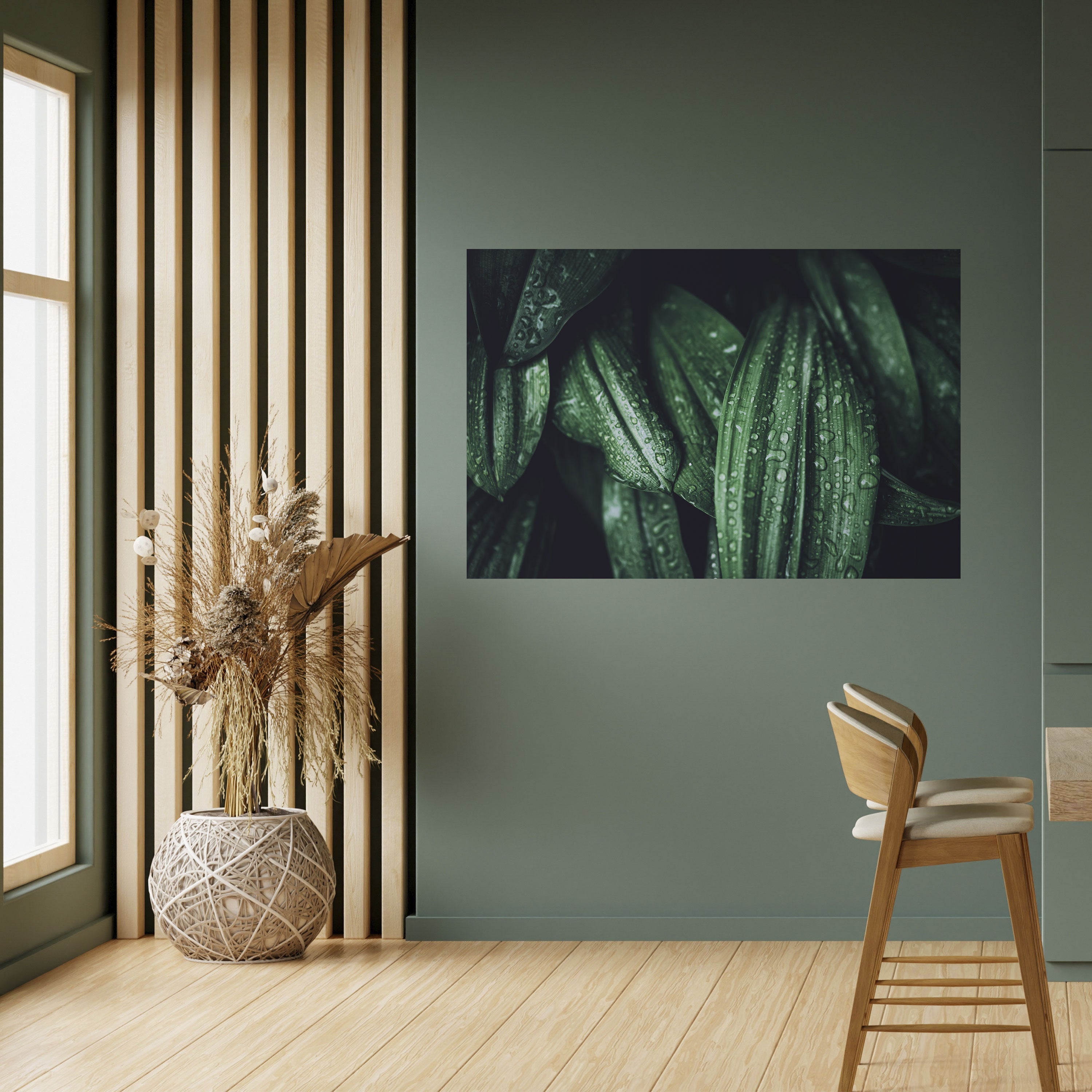 Affiche horizontale autocollante « LUSH DROPLET DANCE »