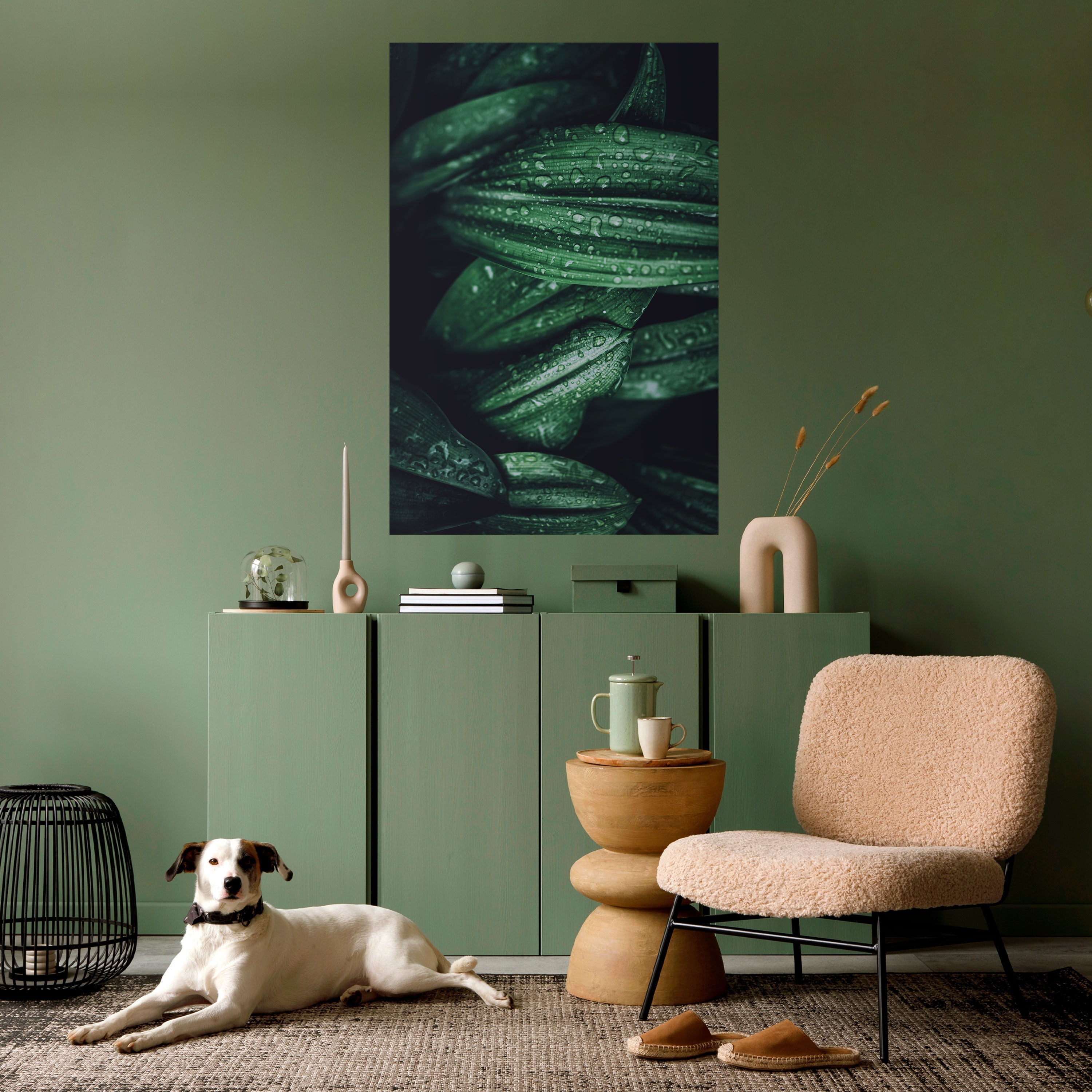 Affiche verticale autocollante « LUSH DROPLET DANCE »