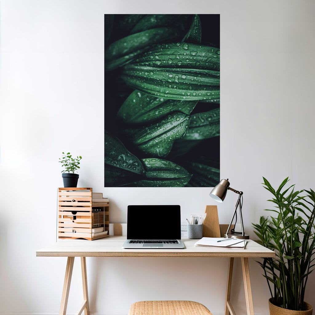 Affiche verticale autocollante « LUSH DROPLET DANCE »