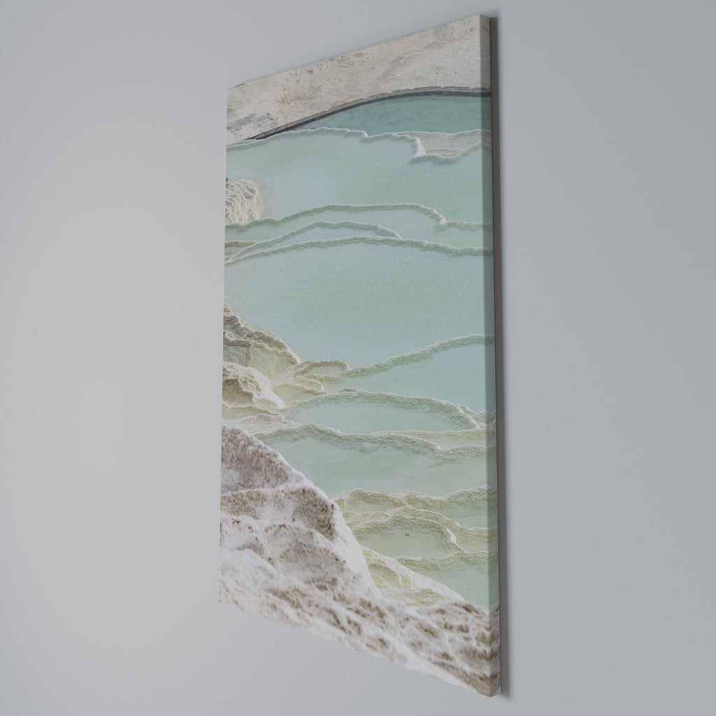 AQUAMARINE WHISPERS Vertical Canvas Print