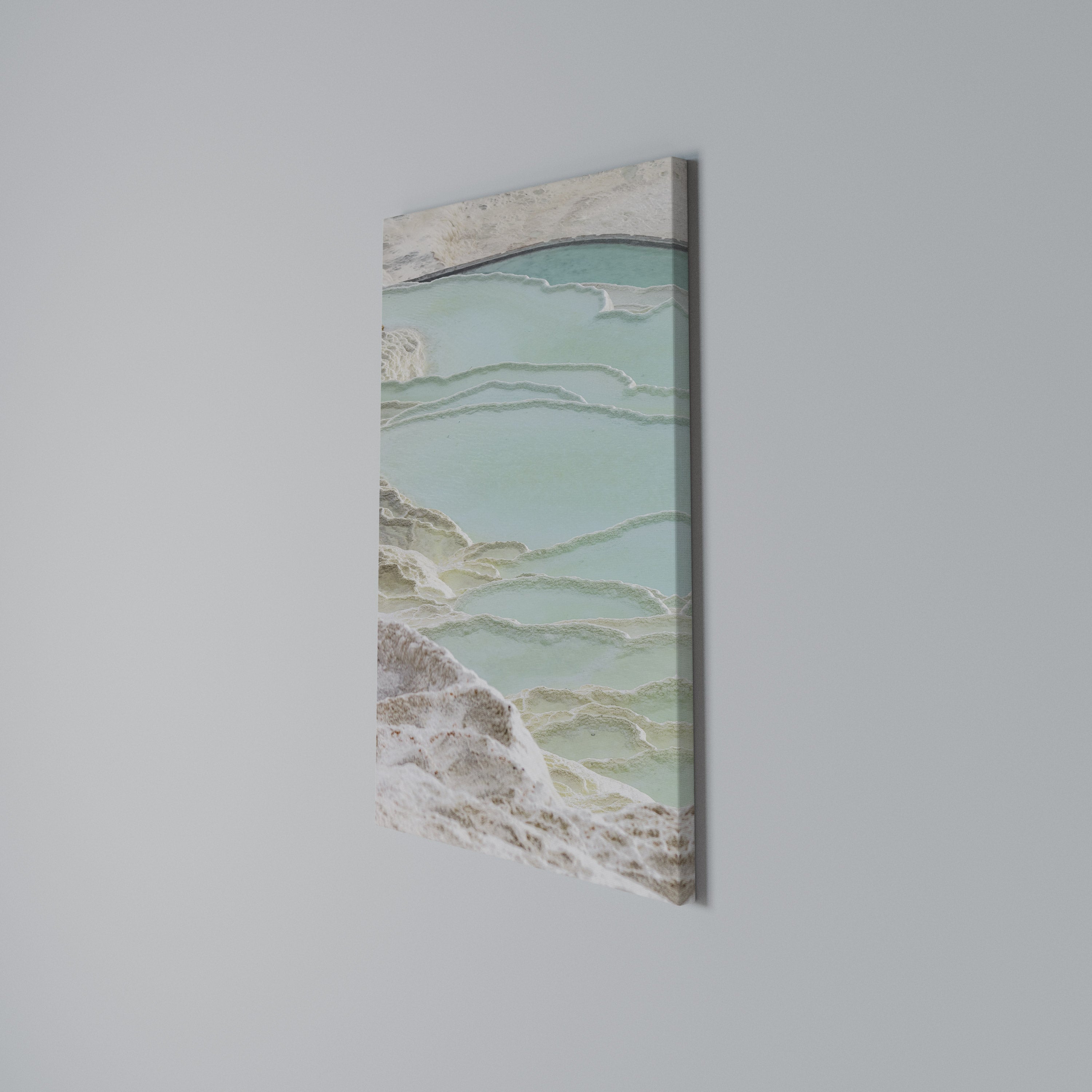 AQUAMARINE WHISPERS Vertical Canvas Print